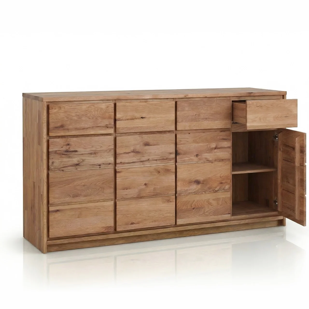 Massief eikenhouten dressoir Oregon 4.4 | NordicStory - Image 3