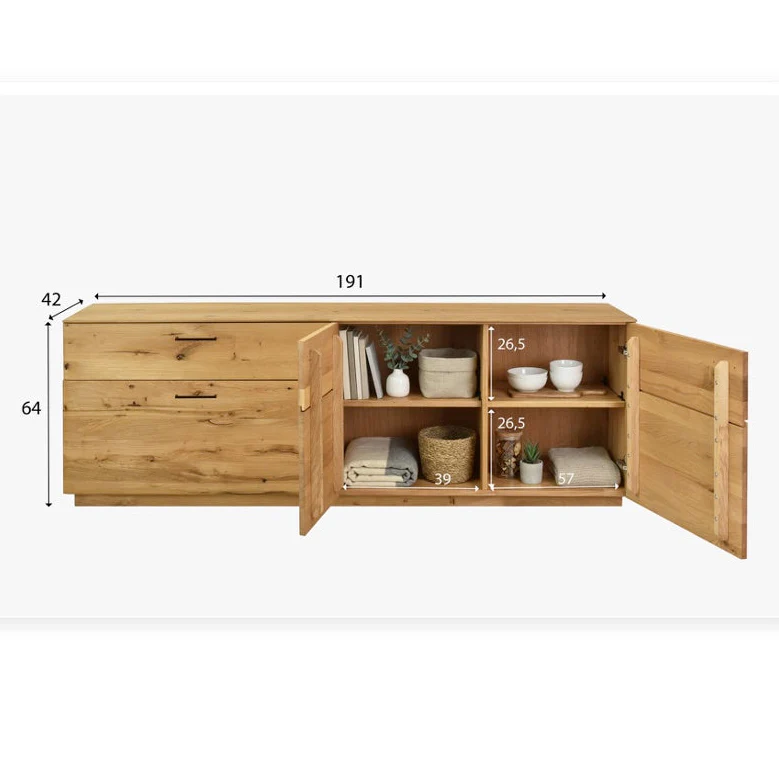 Arvik 1: comfortabel dressoir van massief eikenhout | NordicStory - Image 3