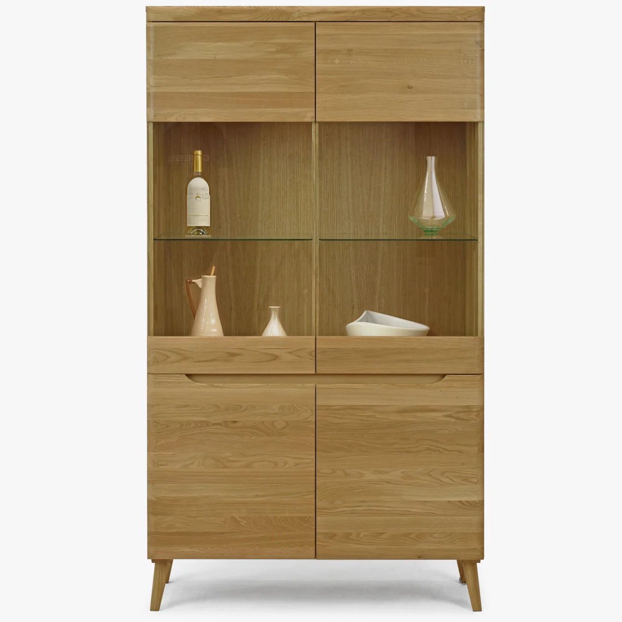 Vitrinekast van massief eikenhout Milan 2 | NordicStory - Image 10