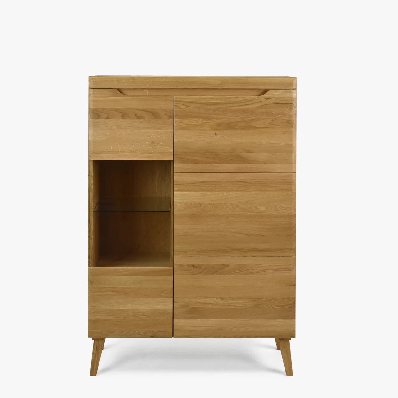 Vitrinekast van massief eikenhout Milan 3 | NordicStory - Image 11