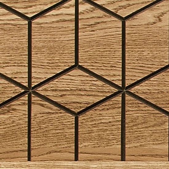 Wandrek van eikenhout MOZAIK 34 | LoftStory - Image 3