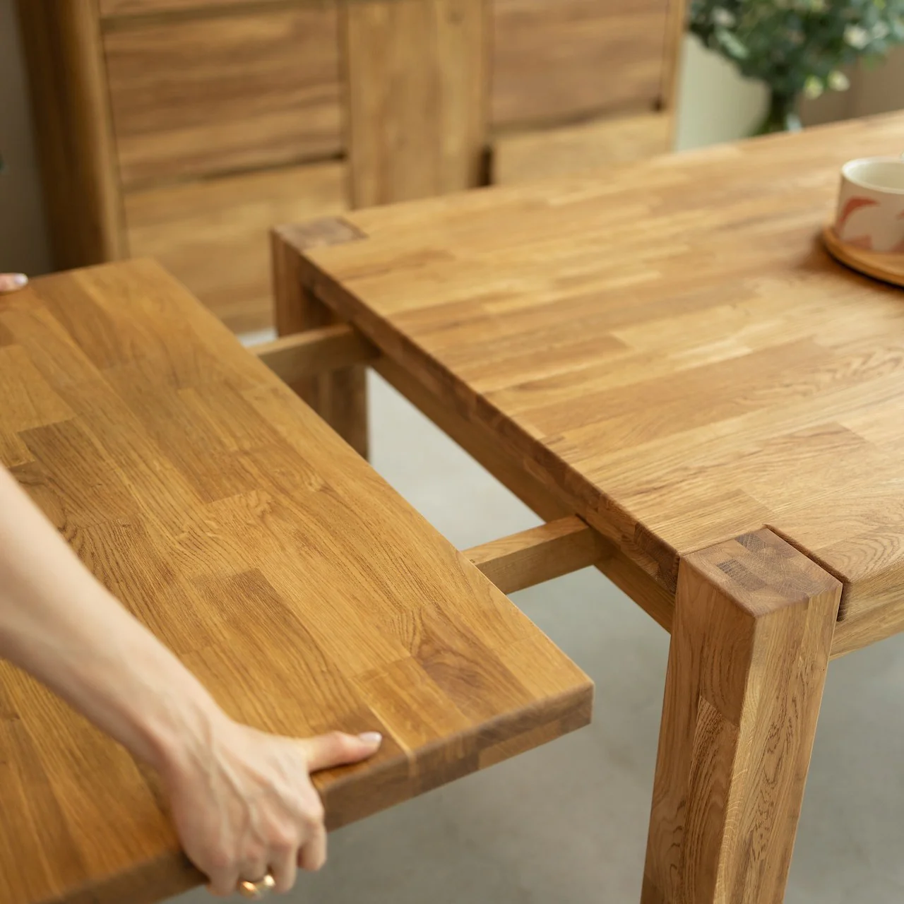 Uitschuifbare eettafel van massief eikenhout Mauritz 1 | NordicStory - Image 6