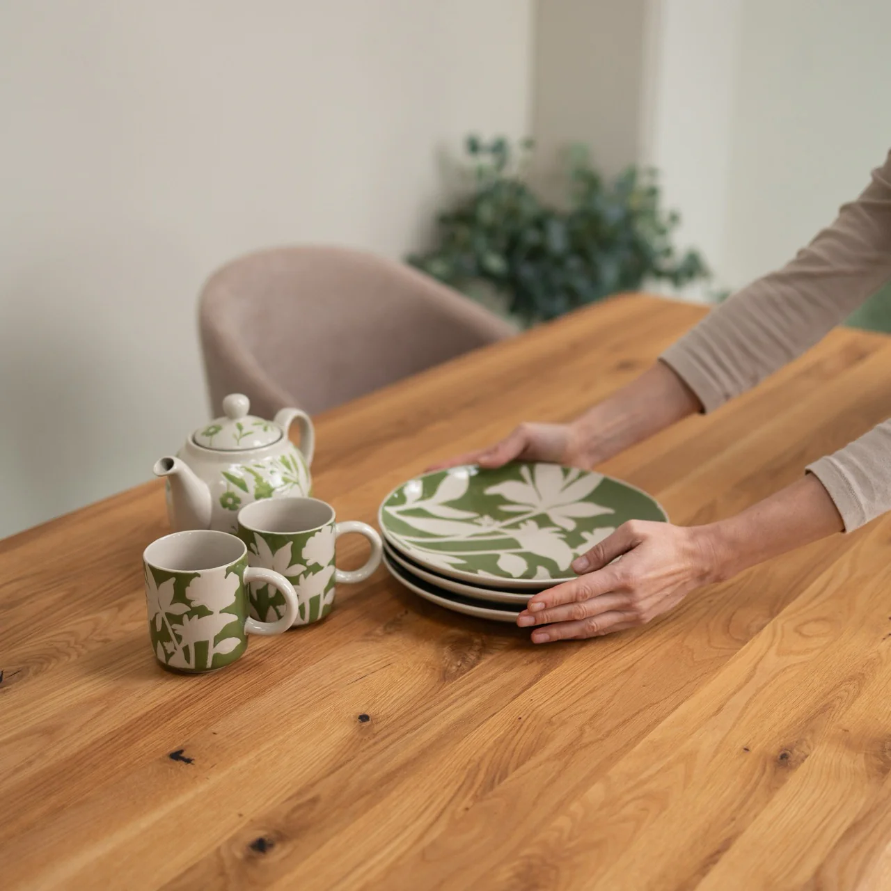 Rechthoekige eettafel van massief eikenhout Geneva | NordicStory - Image 4