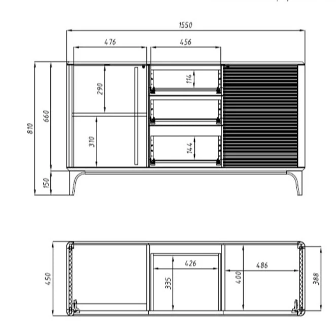 Sideboard Comoda van massief eikenhout Oxford 3.2.3 | NordicStory - Image 10