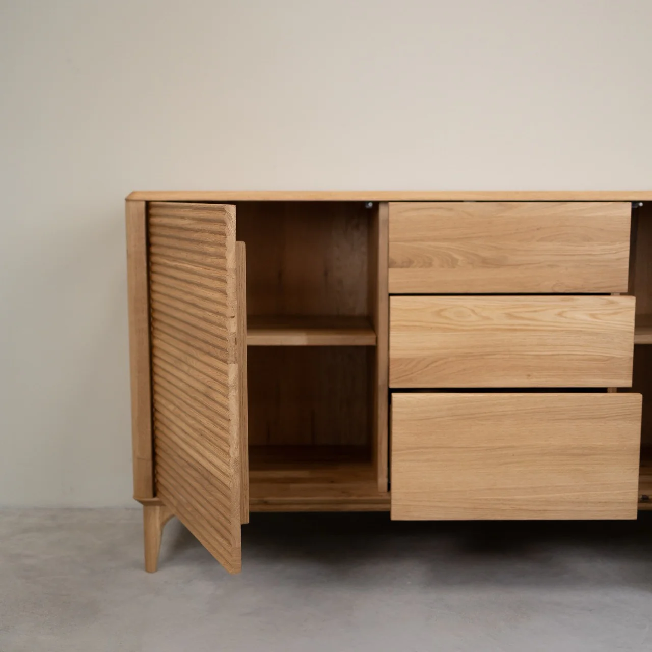 Sideboard Comoda van massief eikenhout Oxford 3.2.3 | NordicStory - Image 4
