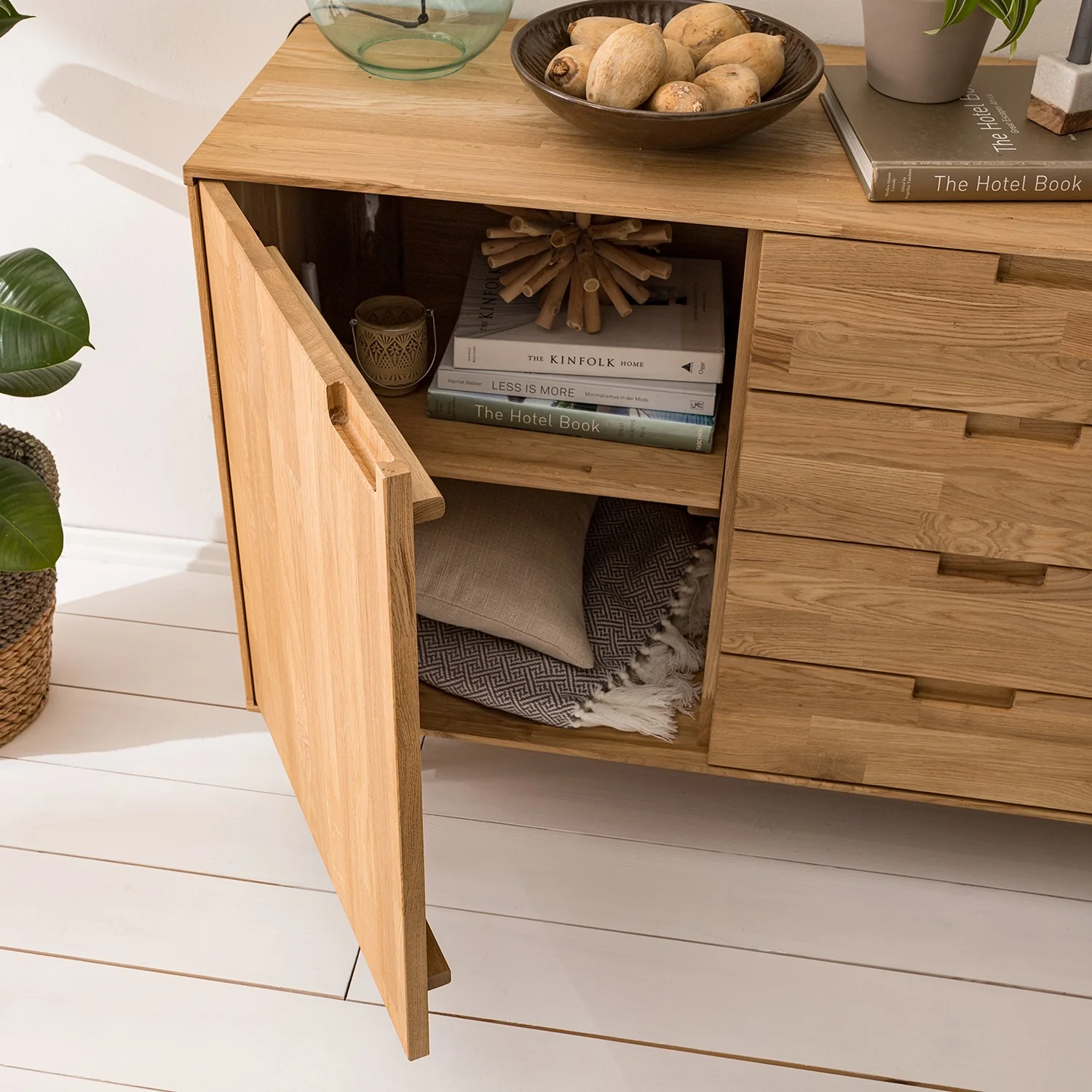 Sideboard Commode van massief eikenhout Escandi 3 | NordicStory - Image 14