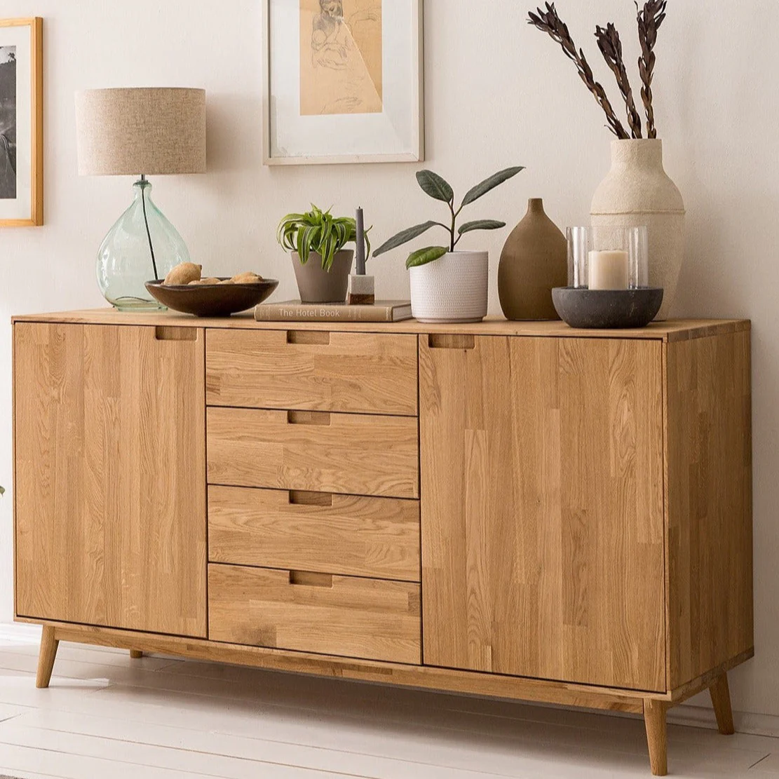 Sideboard Commode van massief eikenhout Escandi 3 | NordicStory - Image 4