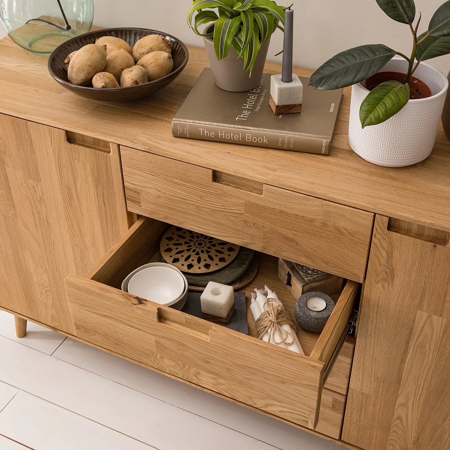 Sideboard Commode van massief eikenhout Escandi 3 | NordicStory - Image 8