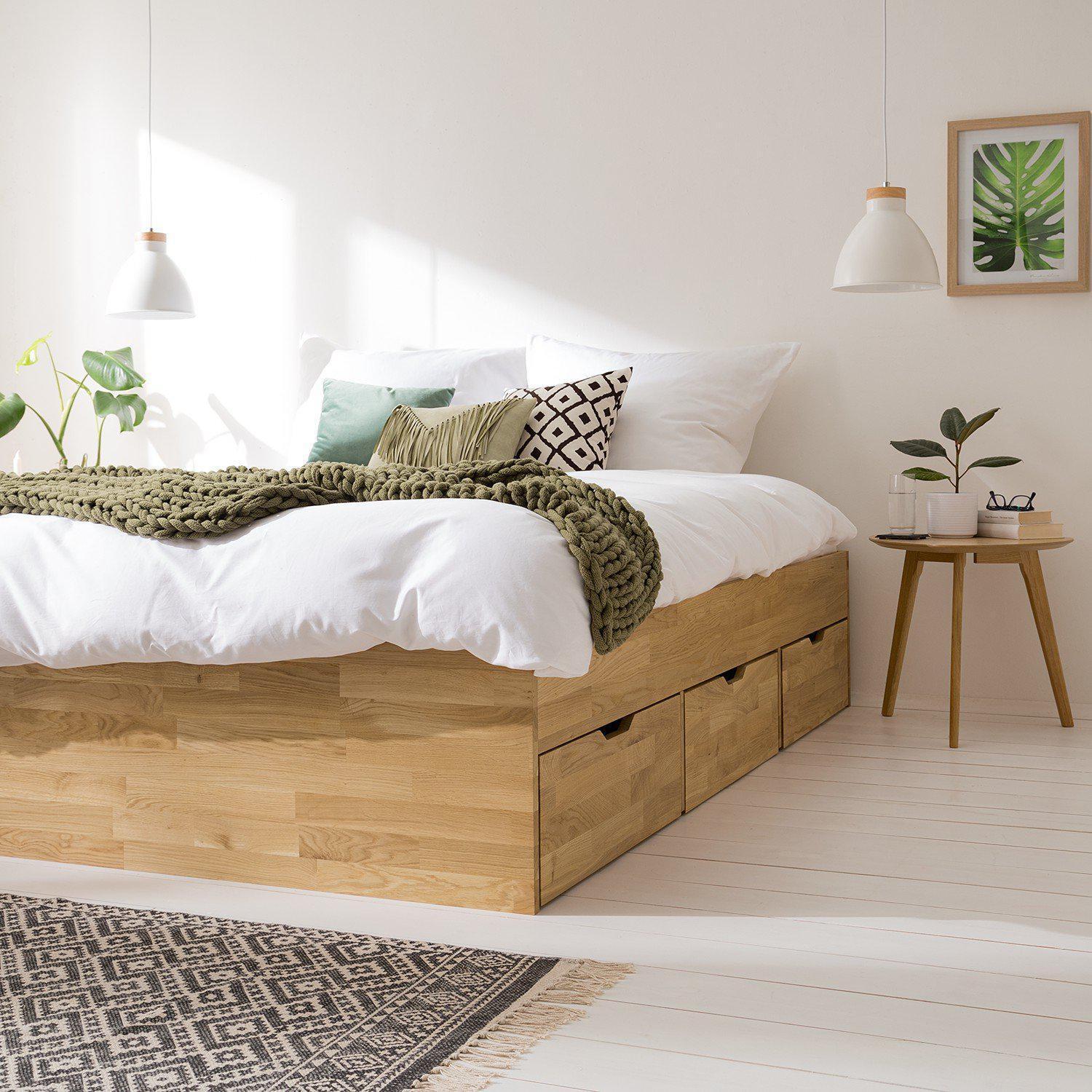 Sofia massief eiken bed met opbergruimte | NordicStory - Image 3