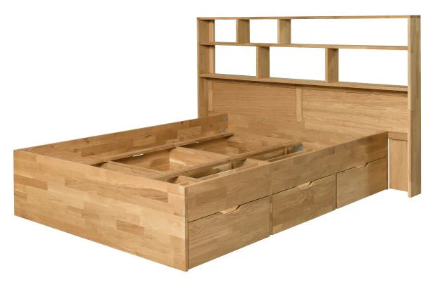 Sofia massief eiken bed met opbergruimte | NordicStory - Image 5