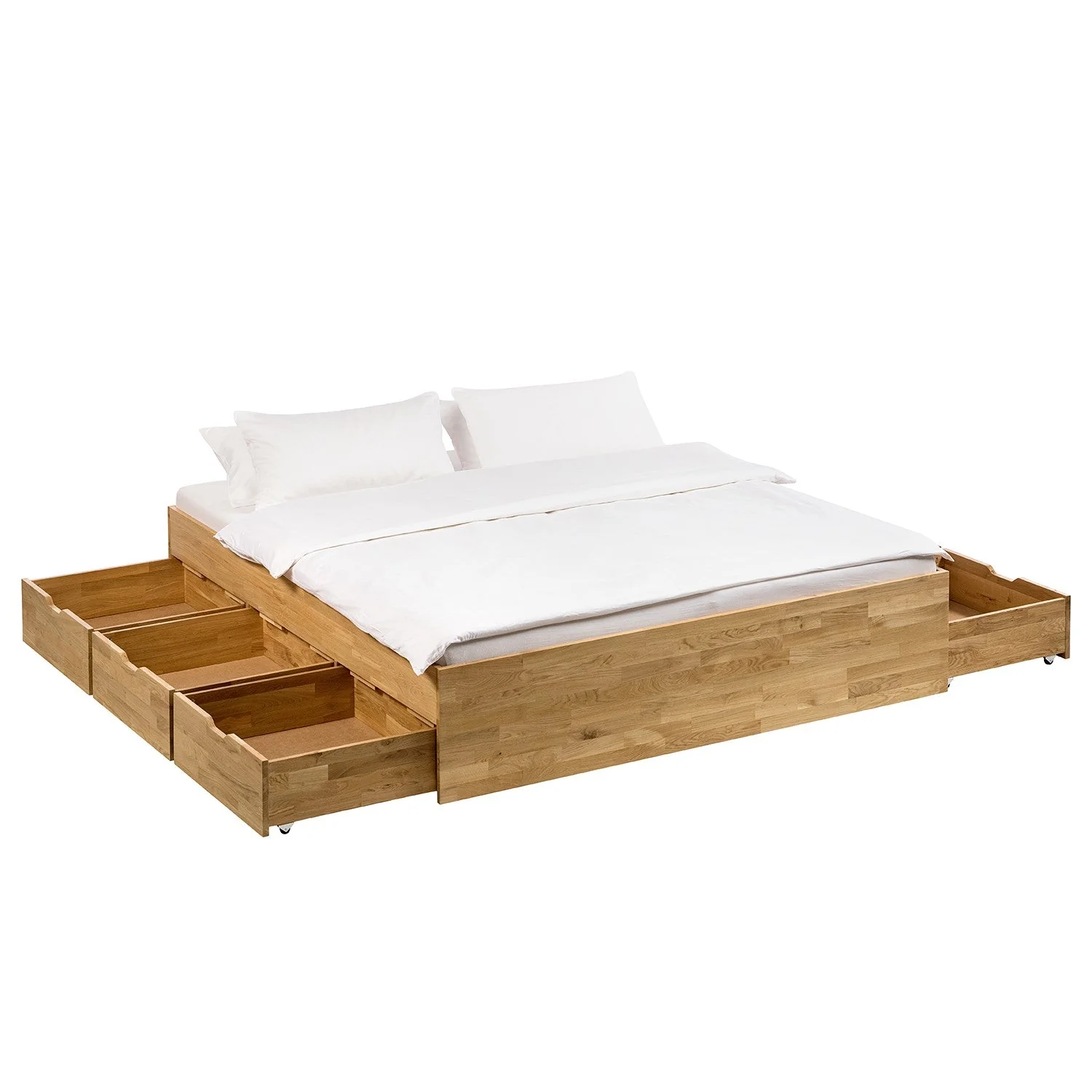Sofia massief eiken bed met opbergruimte | NordicStory - Image 9