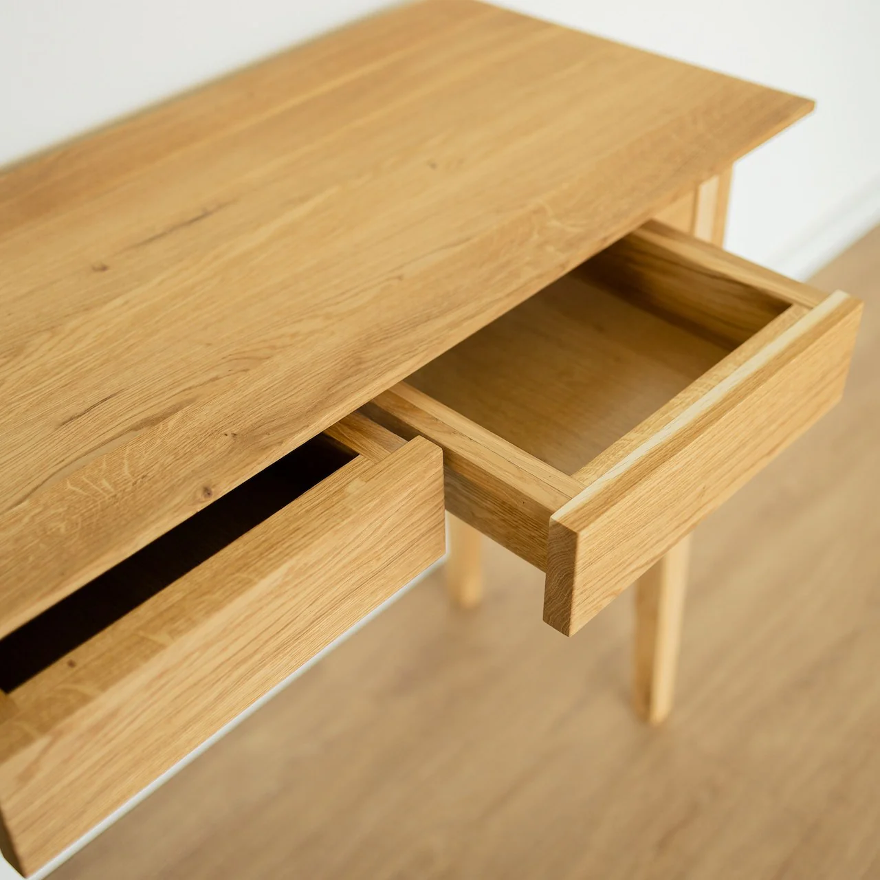 Console met 2 lades van massief eikenhout Toledo 2 | NordicStory - Image 5
