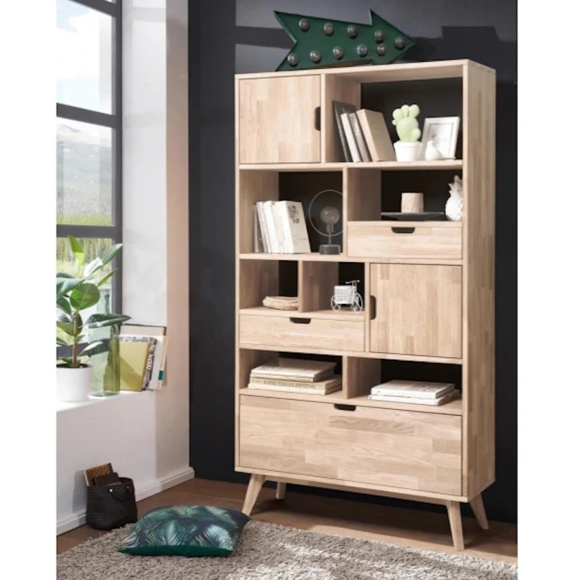 Boekenkast van massief eikenhout Escandi 3 | NordicStory - Image 9