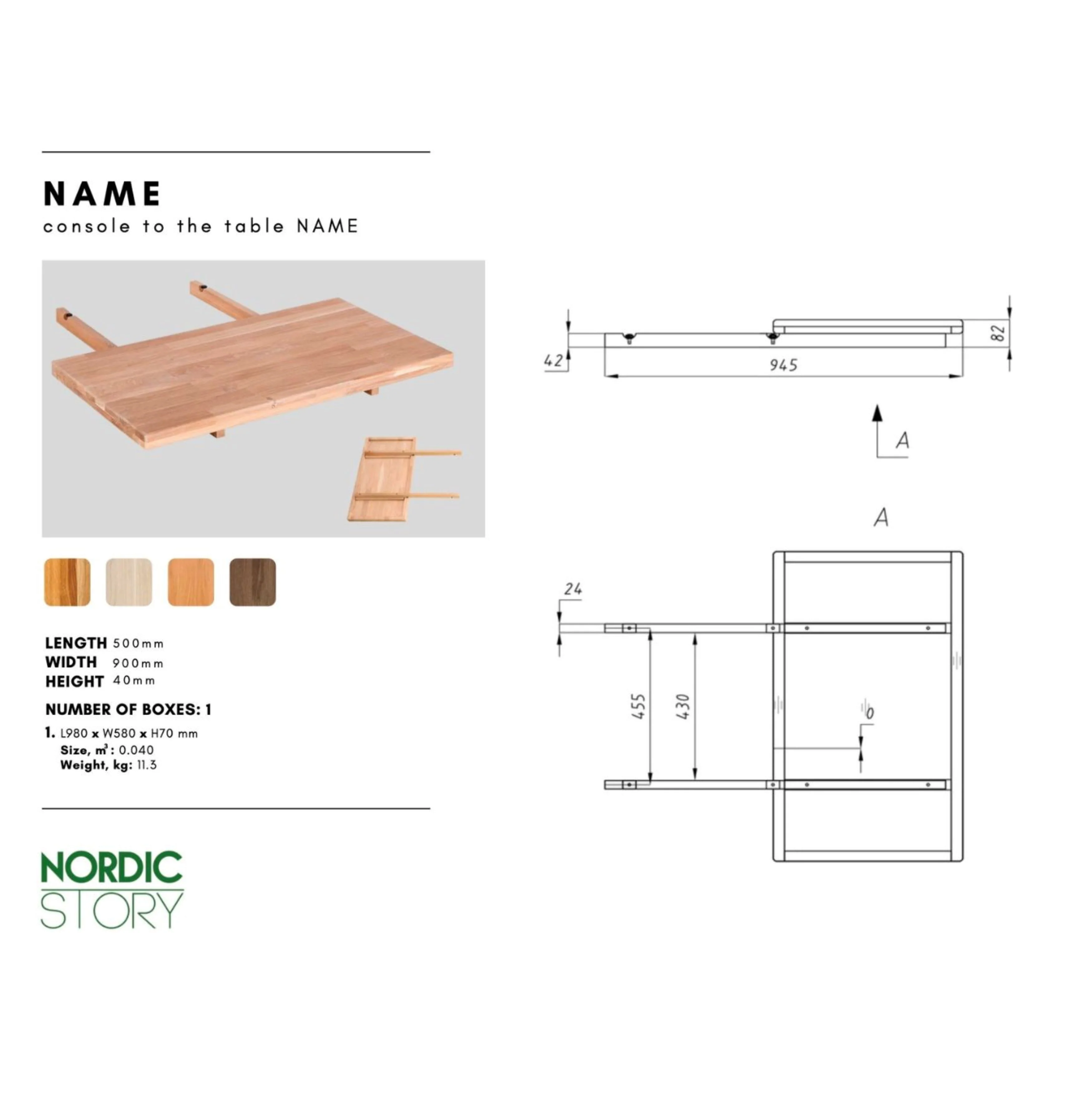 Extra verlengblad voor eettafel Mauritz 1 | NordicStory - Image 10