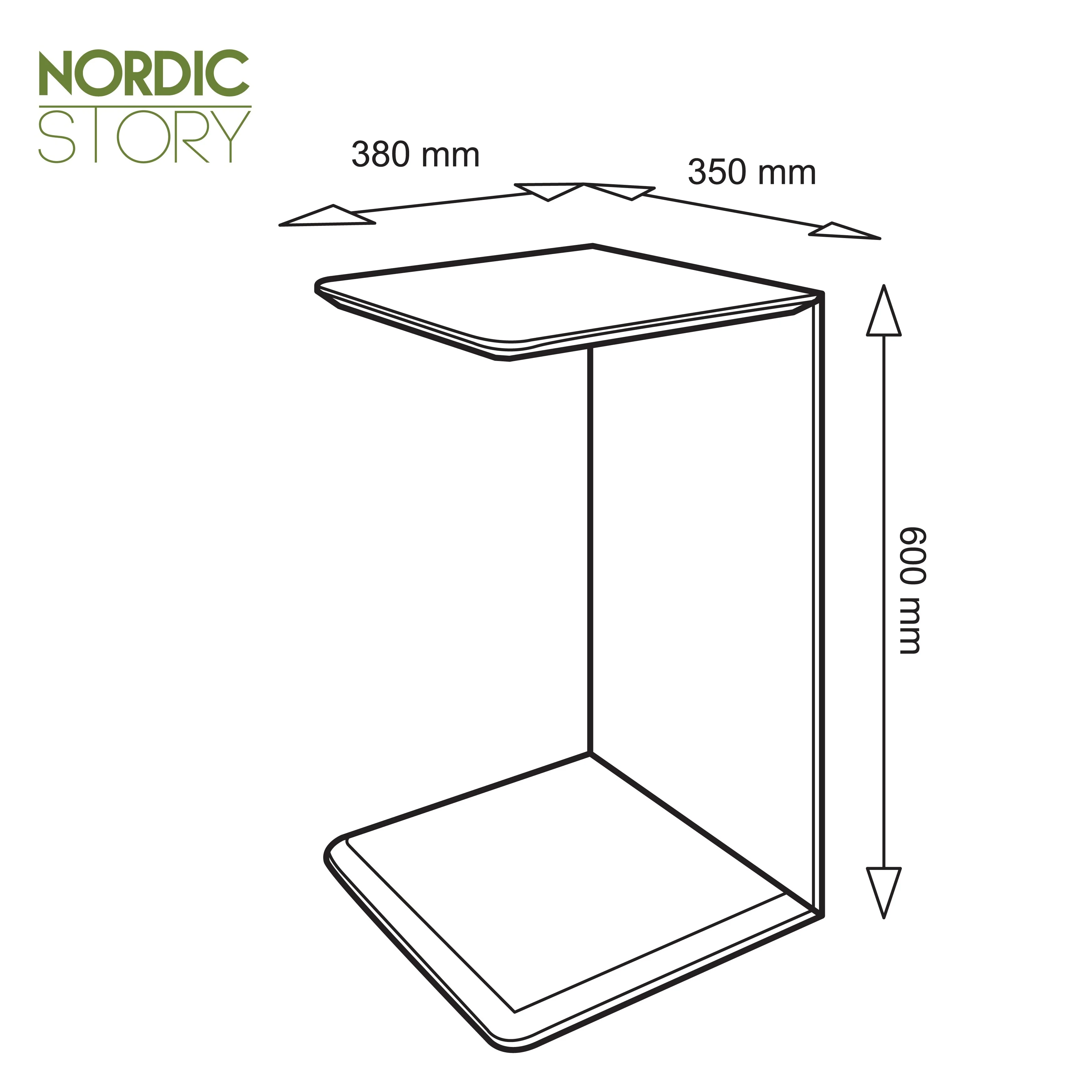 Bijzettafel van massief eikenhout Sono 2 | NordicStory - Image 9