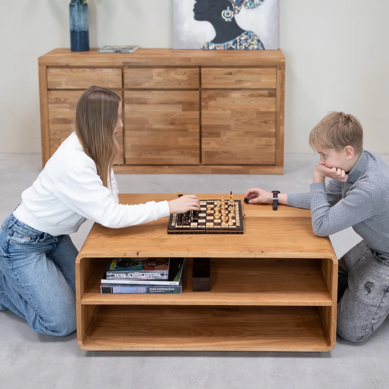 Salontafel van massief eikenhout Geneva | NordicStory - Image 3