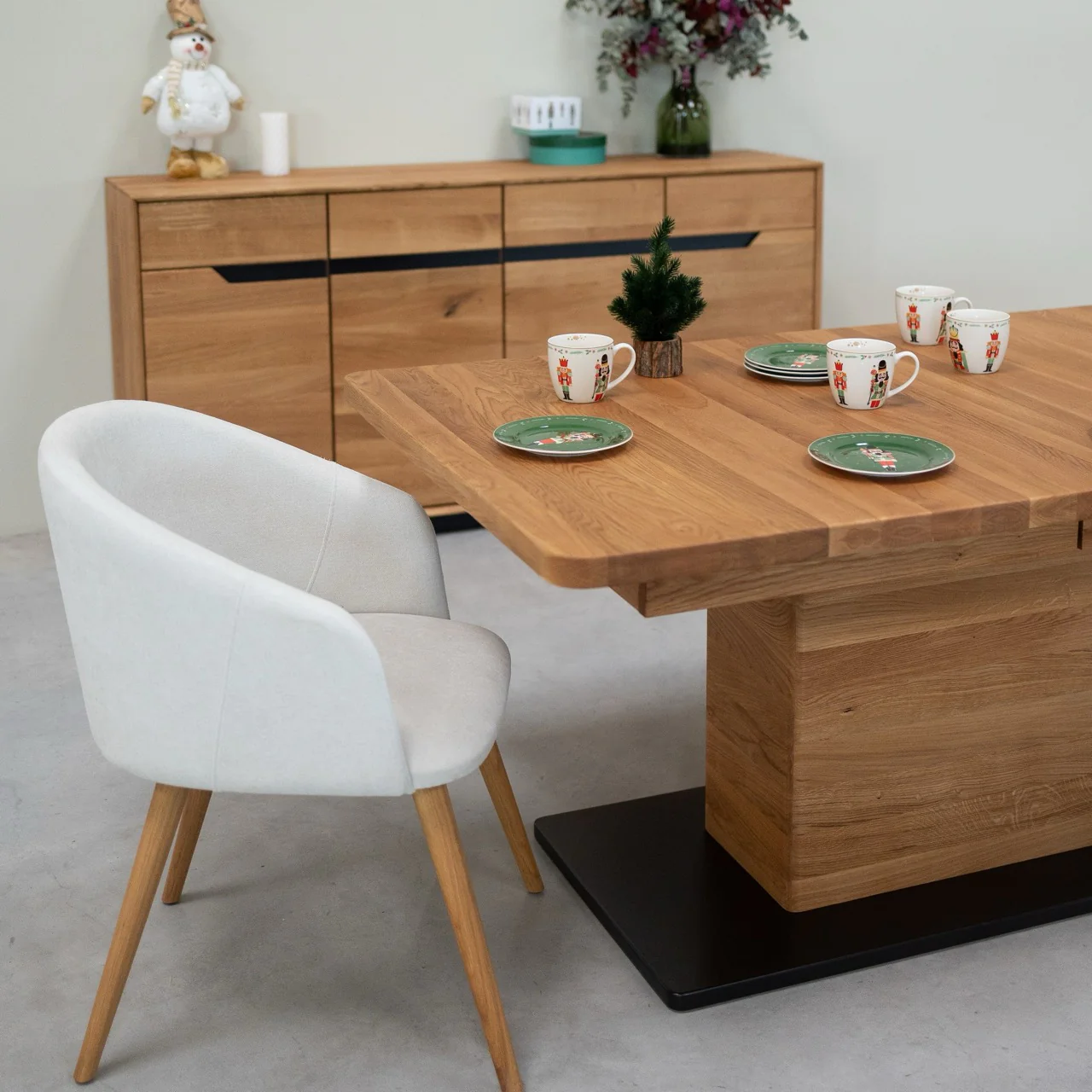 Uitschuifbare eettafel van massief eikenhout Bremen | NordicStory - Image 13