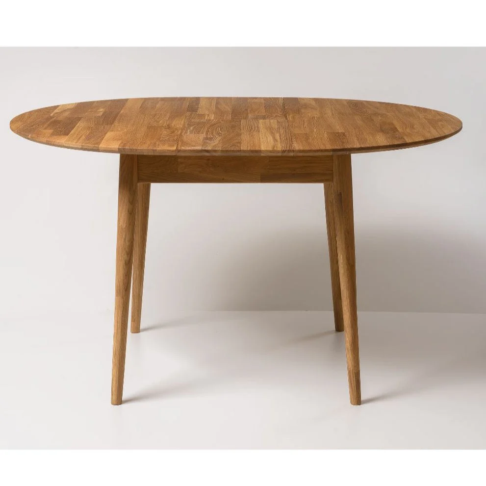 Ronde, uitschuifbare eettafel van massief eikenhout Escandi 3 | NordicStory - Image 3