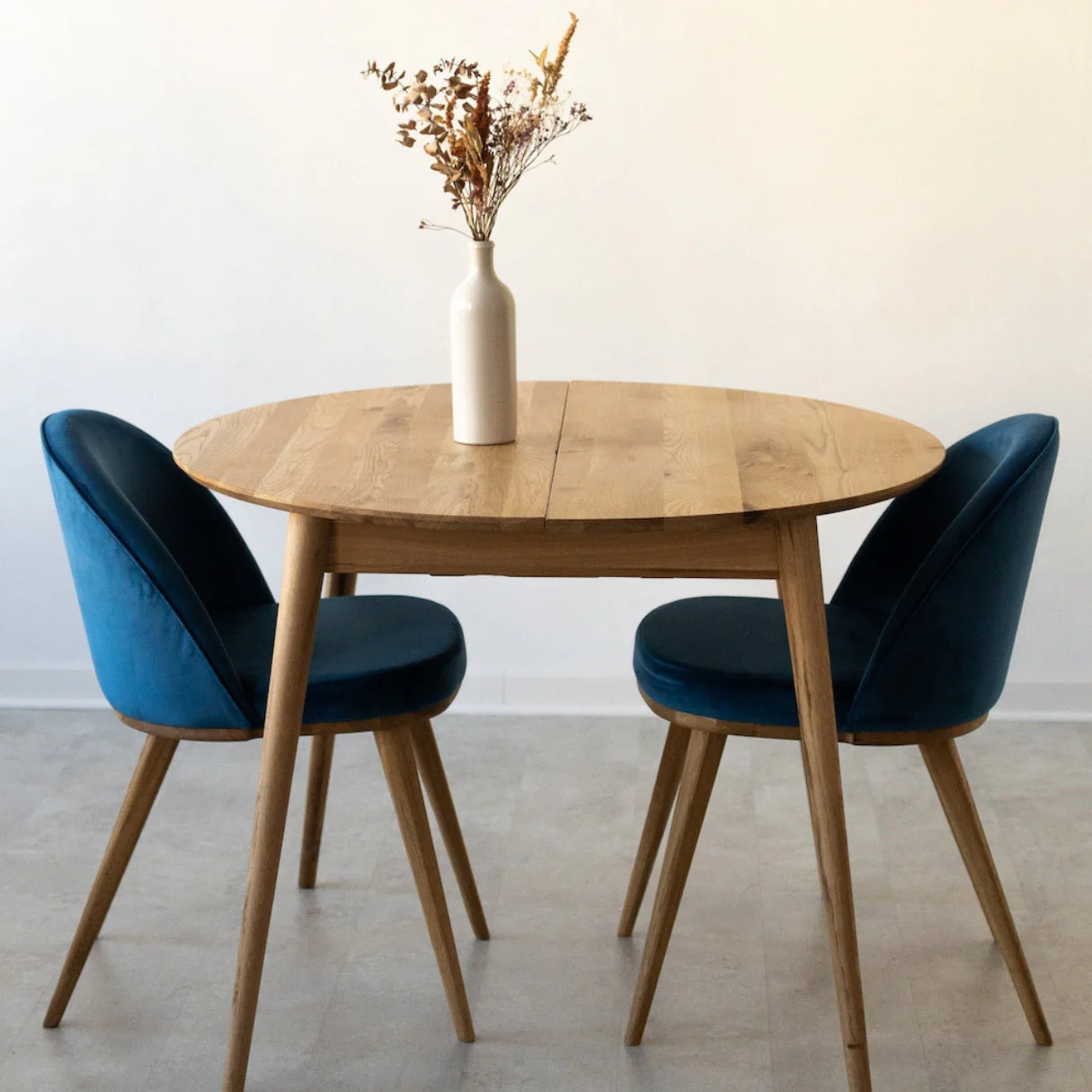 Ronde, uitschuifbare eettafel van massief eikenhout Escandi 3 | NordicStory - Image 6