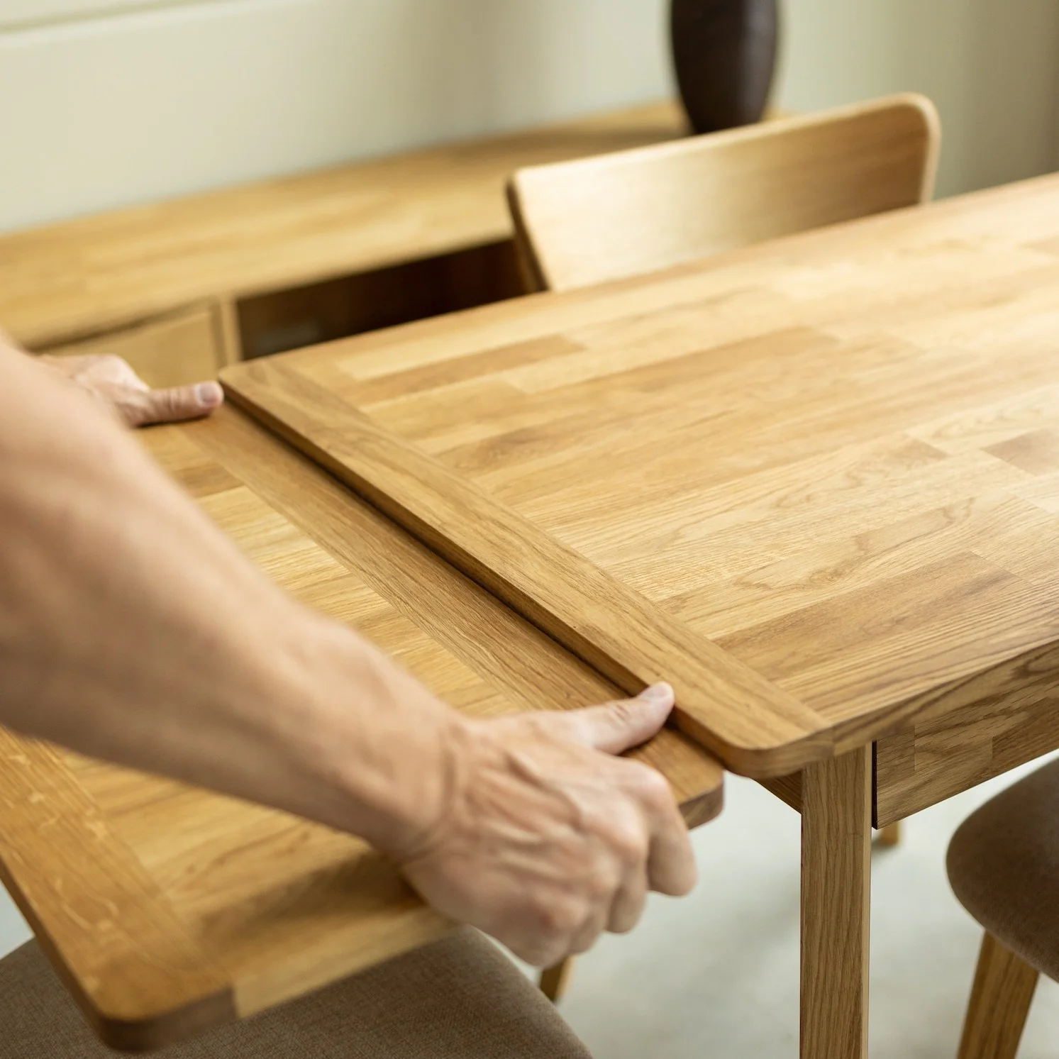 Uitschuifbare eettafel van massief eikenhout Mini 1 | NordicStory - Image 3