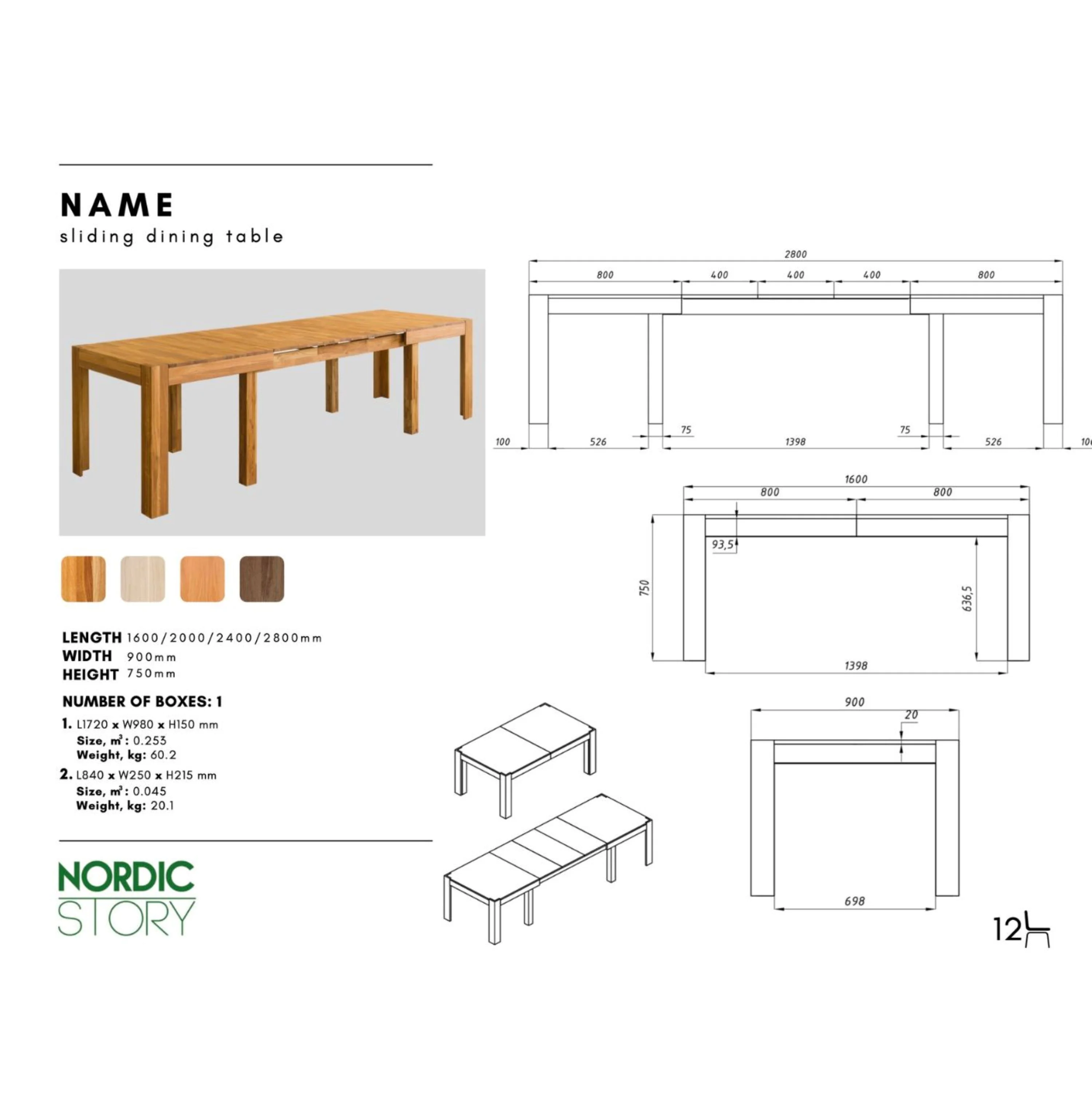 Uitschuifbare eettafel van massief eikenhout XL | NordicStory - Image 24