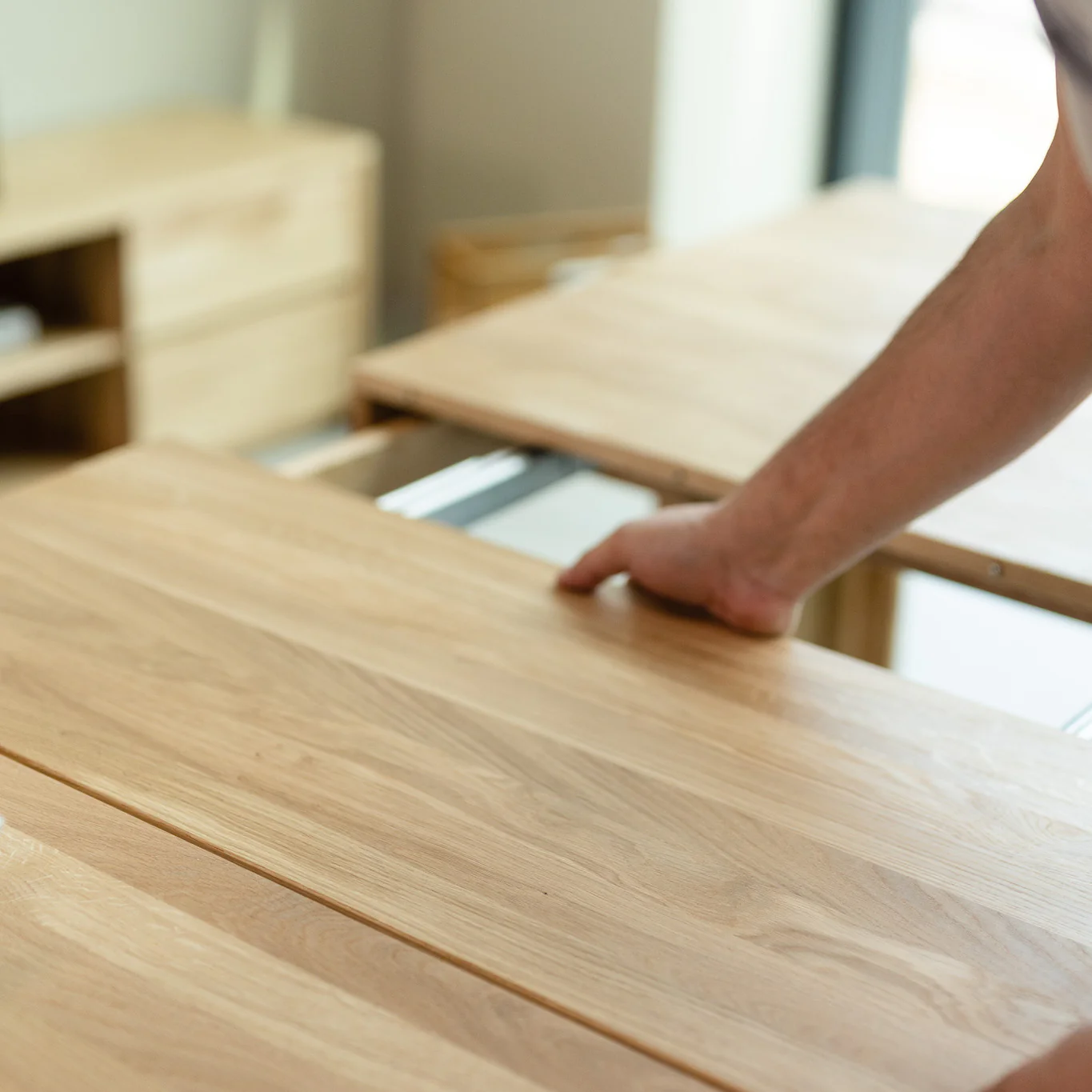 Uitschuifbare eettafel van massief eikenhout XL | NordicStory - Image 6