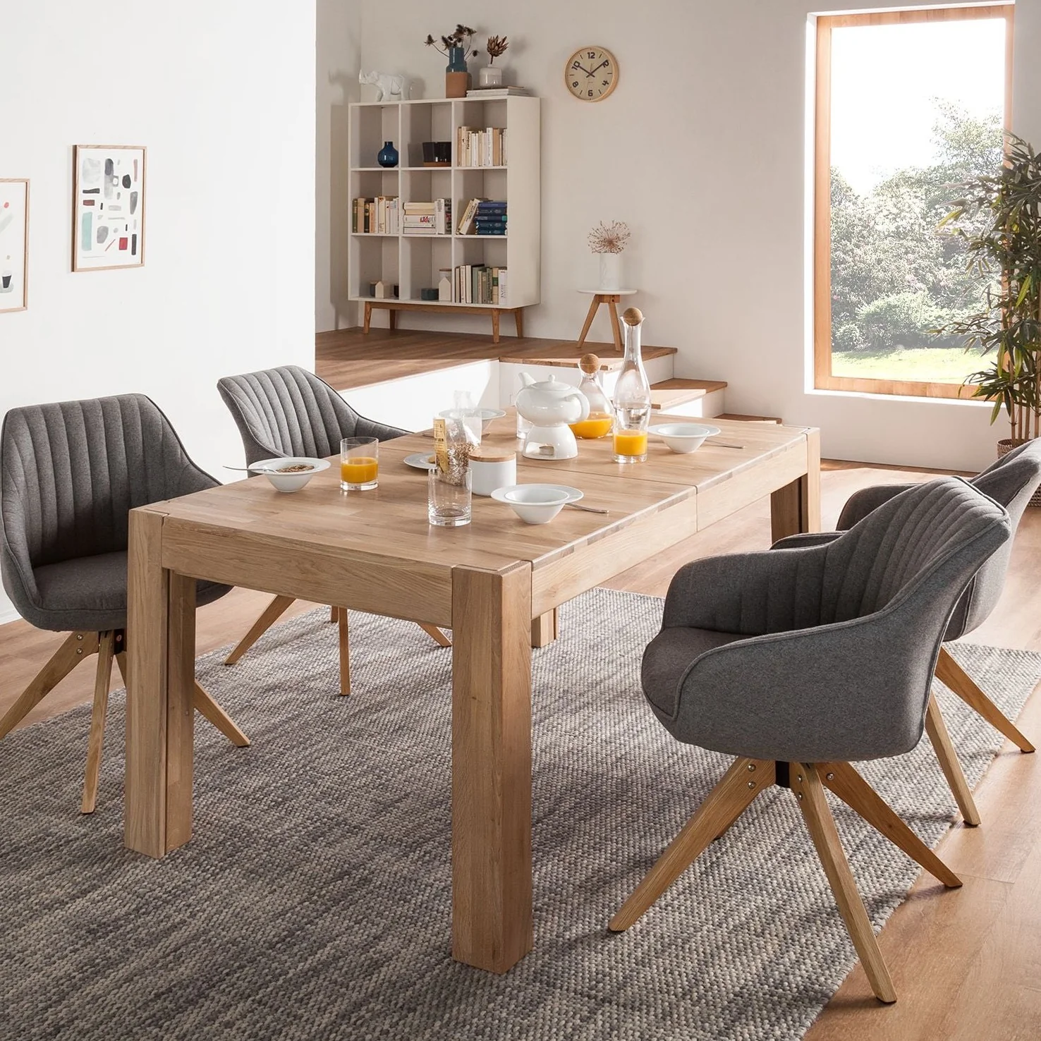 Uitschuifbare eettafel van massief eikenhout XL | NordicStory - Image 8