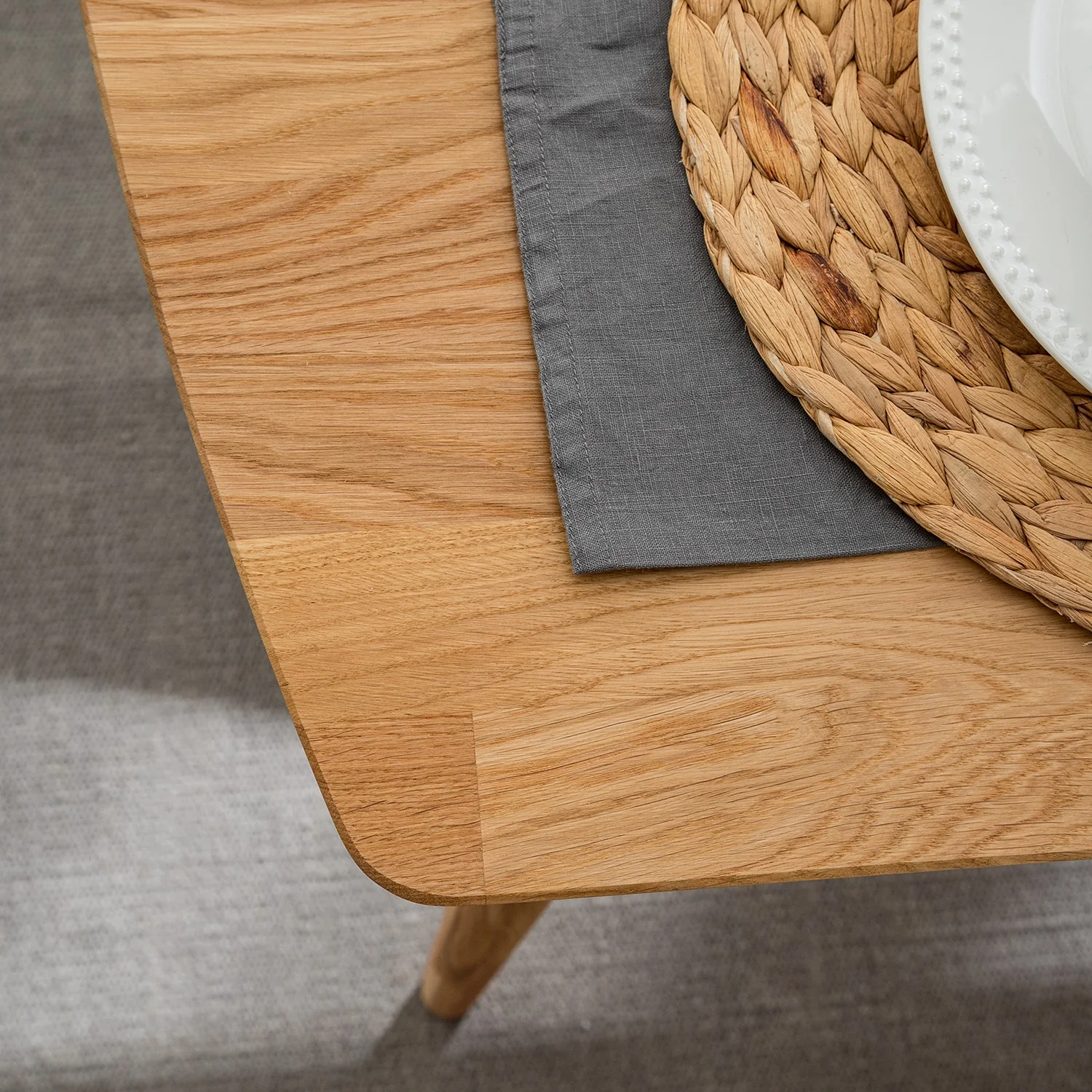 Rechthoekige uitschuifbare eettafel in massief eiken Escandi | NordicStory - Image 9