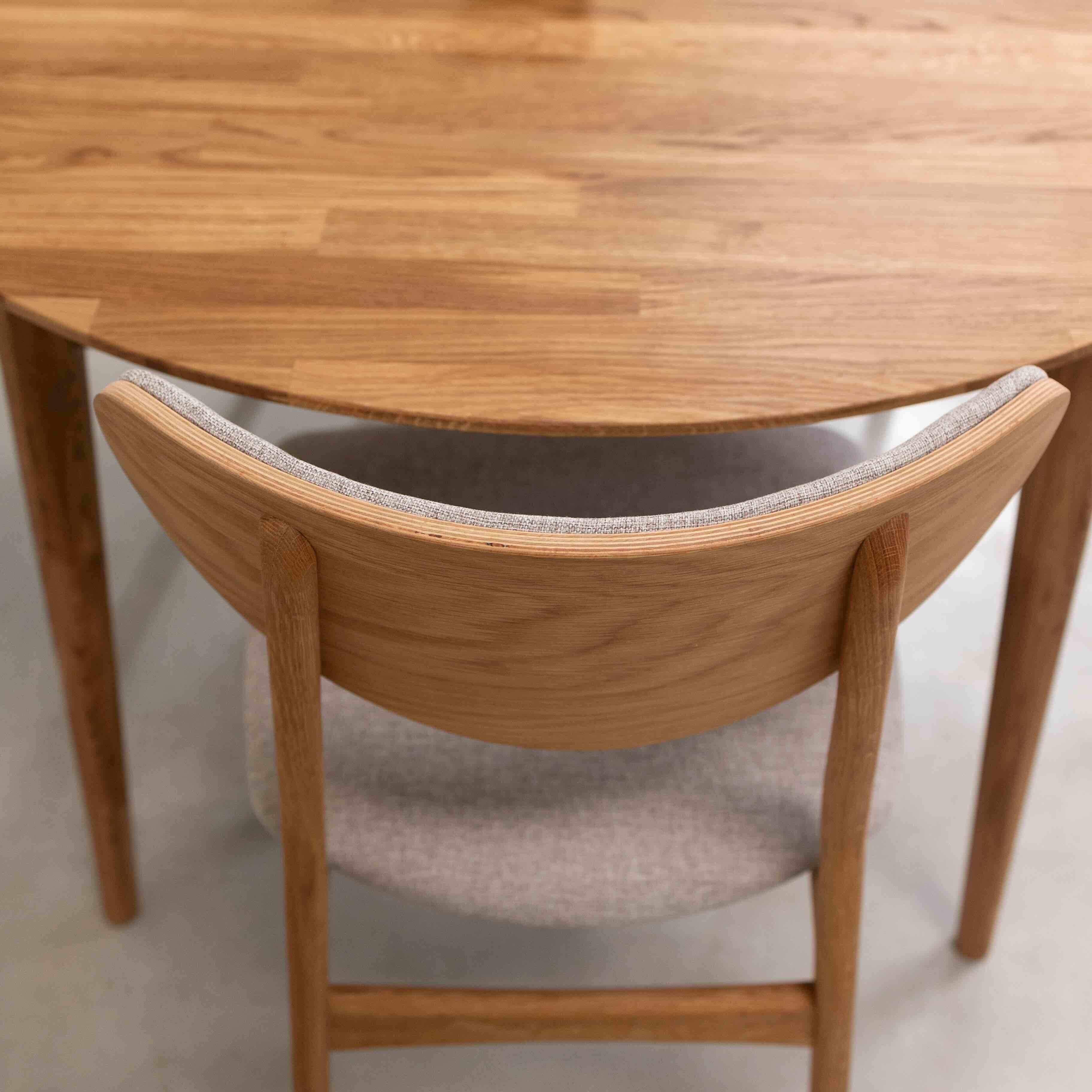 Ronde, uitschuifbare eettafel van massief eikenhout Escandi 5 | NordicStory - Image 11