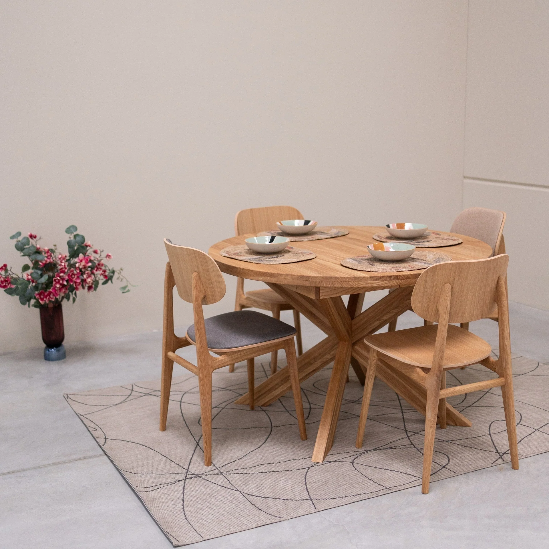 Ronde uitschuifbare eettafel in massief eiken Holger | NordicStory - Image 11