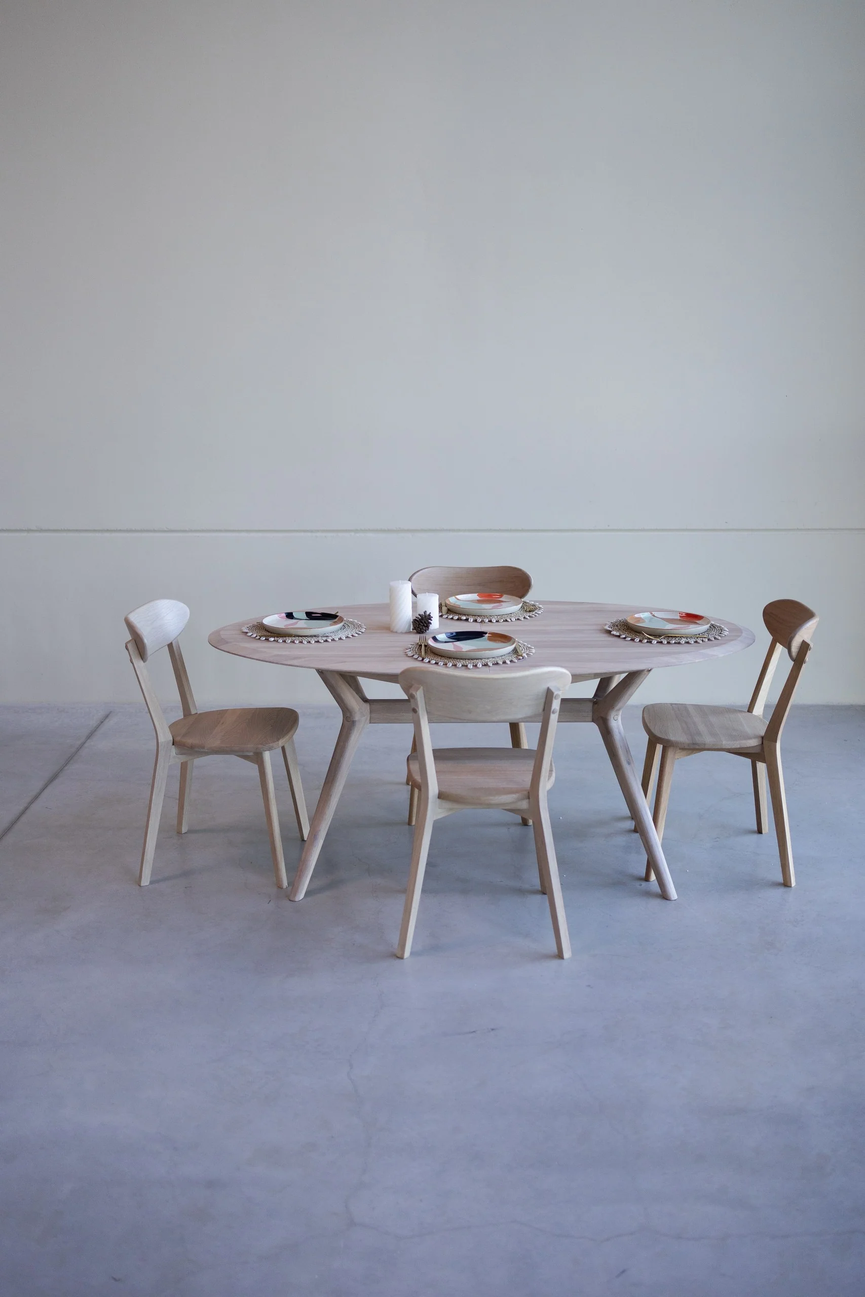 Uitschuifbare eettafel in massief eiken Carmen | NordicStory - Image 11