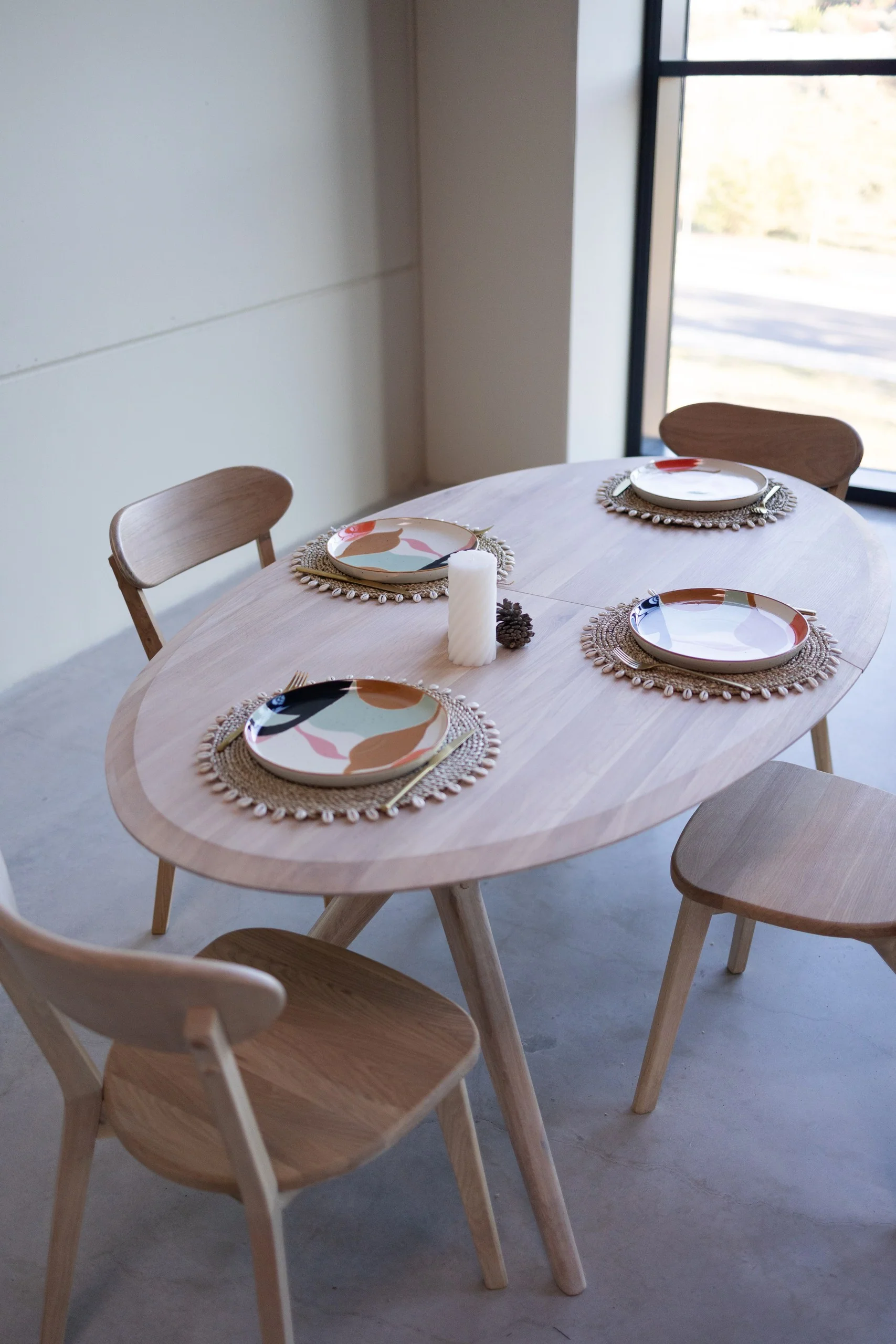 Uitschuifbare eettafel in massief eiken Carmen | NordicStory - Image 17
