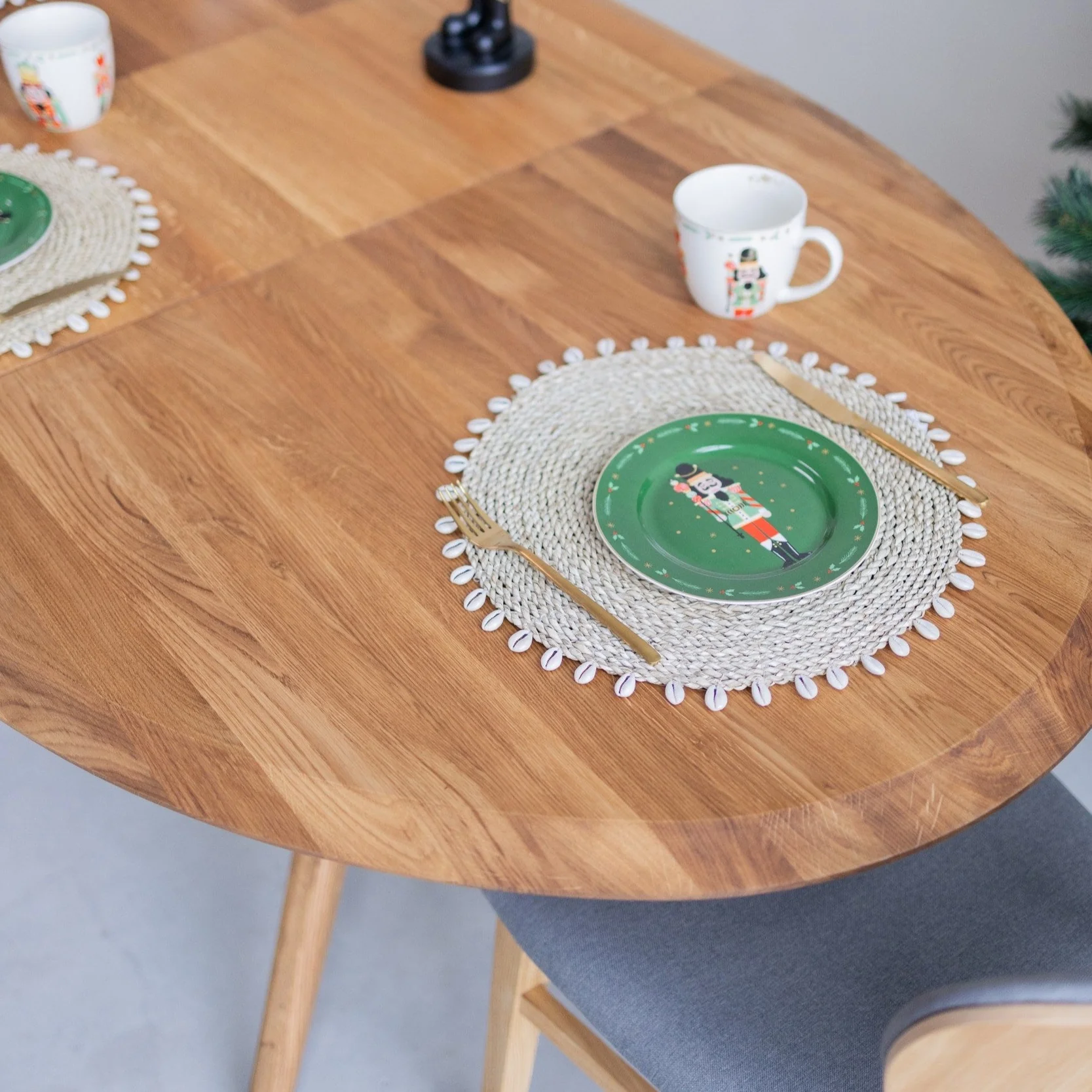 Uitschuifbare eettafel in massief eiken Carmen | NordicStory - Image 5