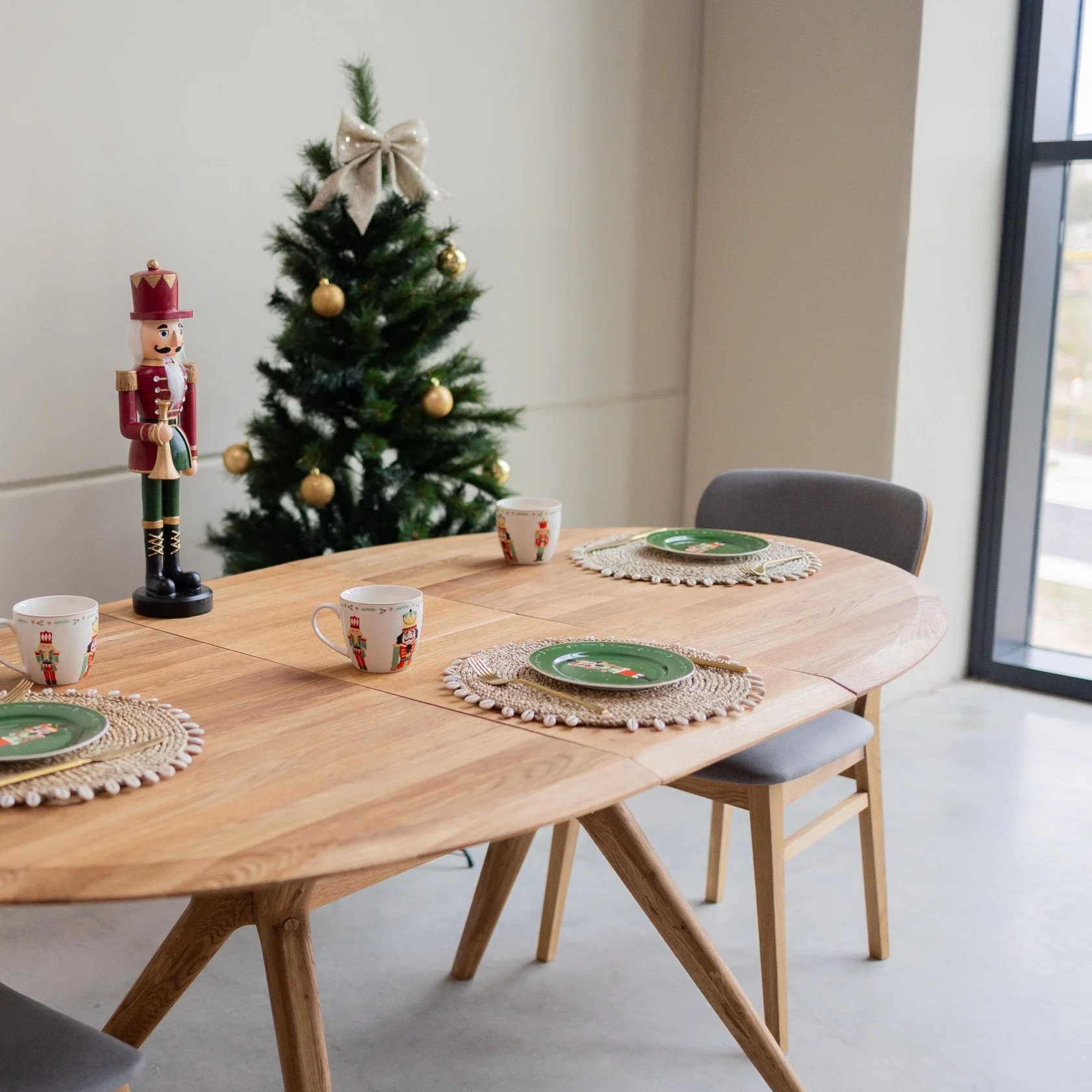 Uitschuifbare eettafel in massief eiken Carmen | NordicStory - Image 7