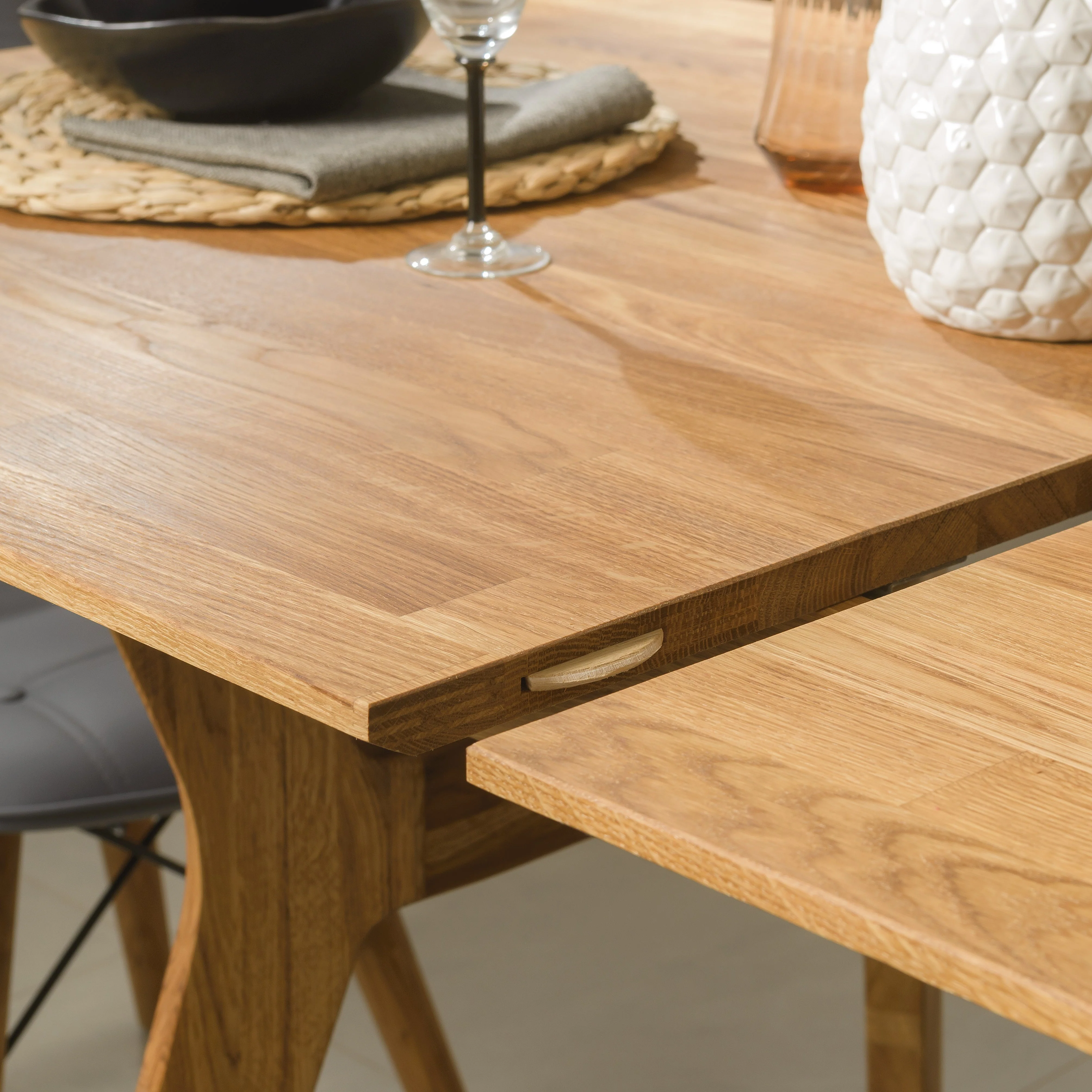 Massief eiken uitschuifbare eettafel Harold | NordicStory - Image 14