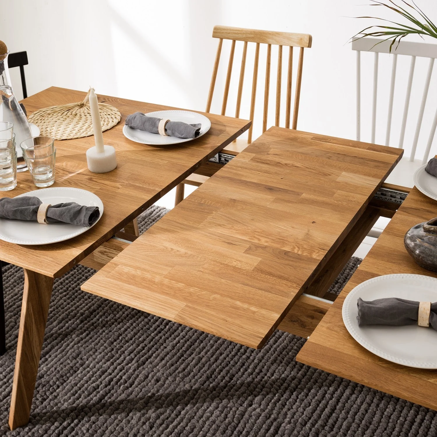 Massief eiken uitschuifbare eettafel Harold | NordicStory - Image 9