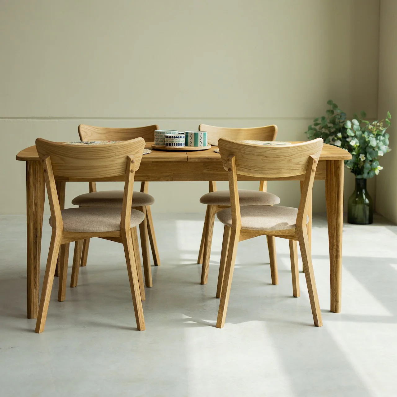 Uitschuifbare eettafel in massief eiken Monty | NordicStory - Image 8