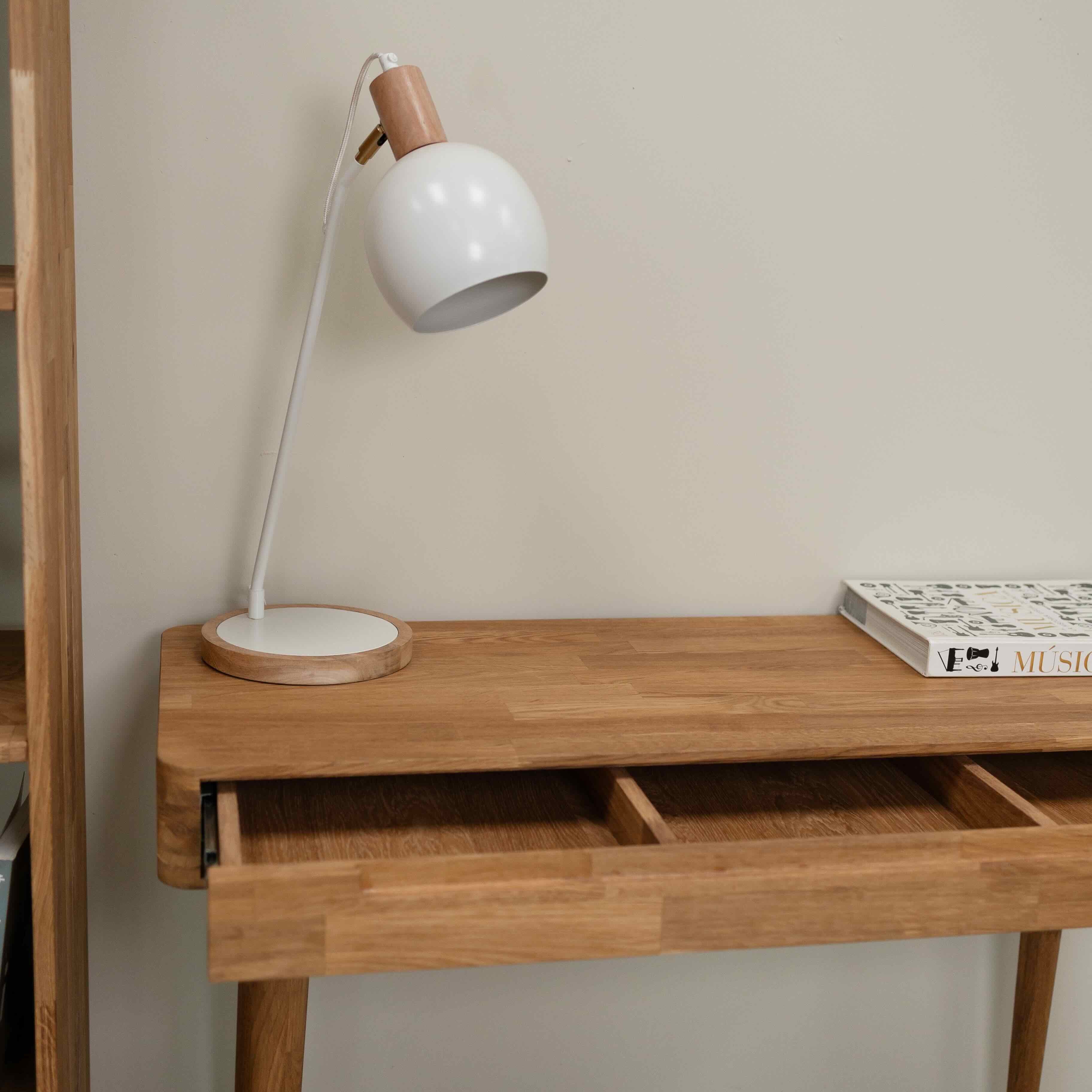 Escandi massief eikenhouten bureau | NordicStory - Image 3