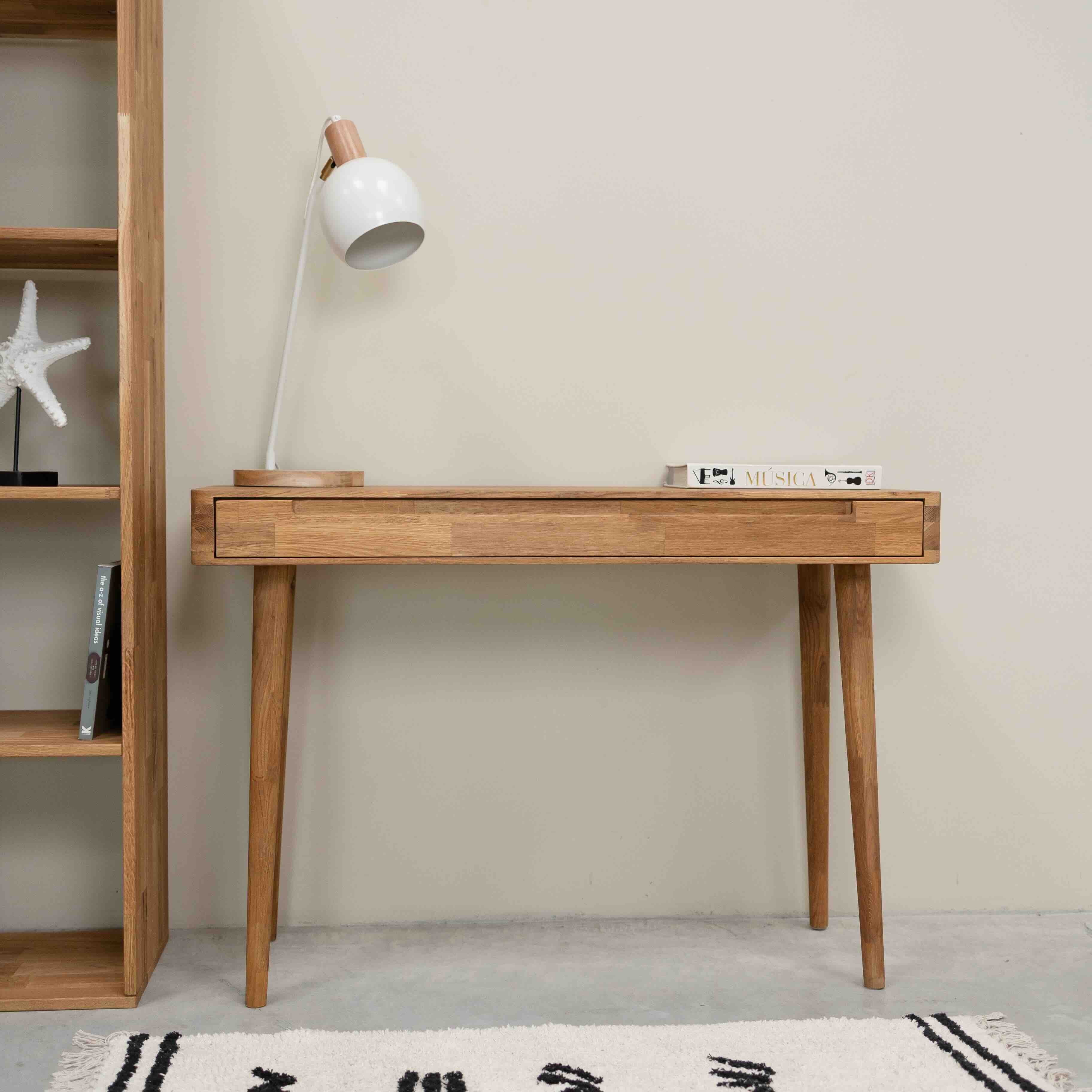 Escandi massief eikenhouten bureau | NordicStory - Image 5