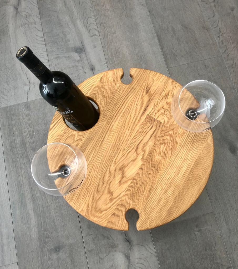 Inklapbare mini wijntafel van massief eikenhout | NordicStory - Image 10