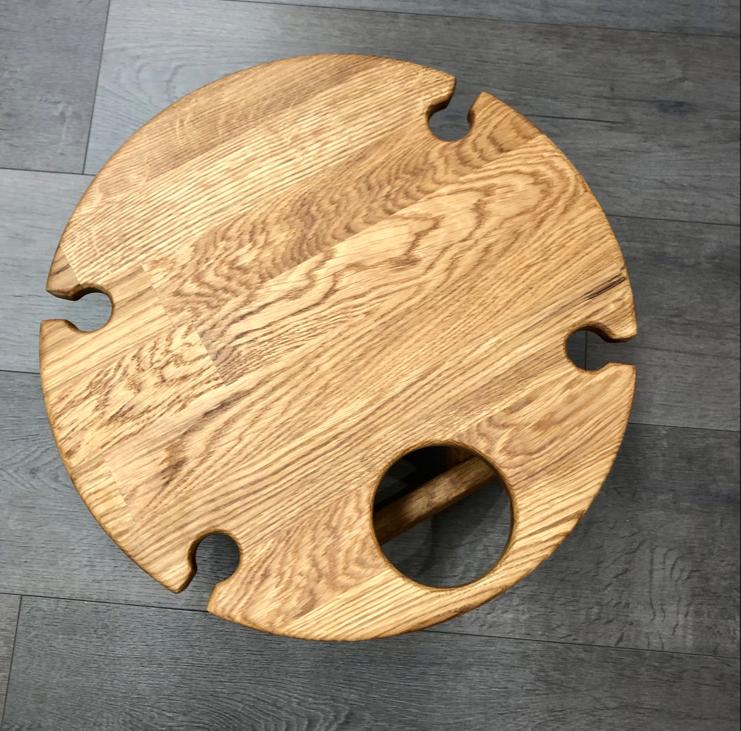 Inklapbare mini wijntafel van massief eikenhout | NordicStory - Image 11