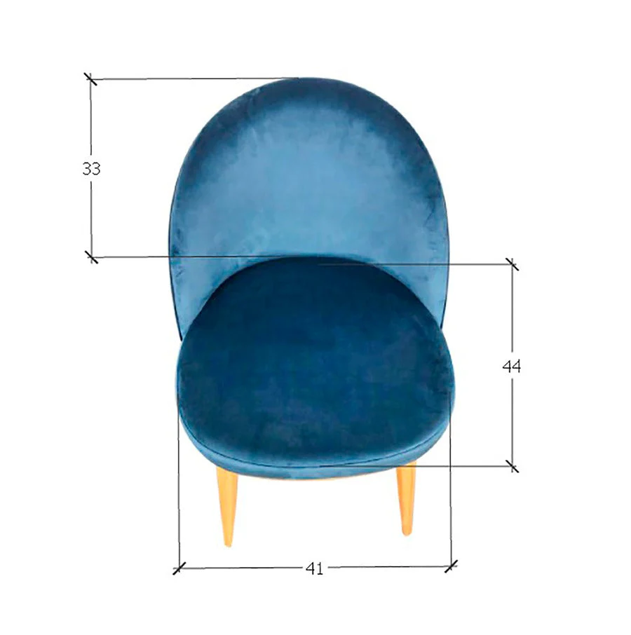 Set van 2 of 4 Clara eetkamerstoelen, frame van massief eiken, bekleding in Monako Blue | NordicStory - Image 10