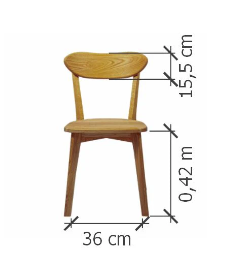 Set van 2 of 4 massief eiken eetkamerstoelen Isku | NordicStory - Image 10