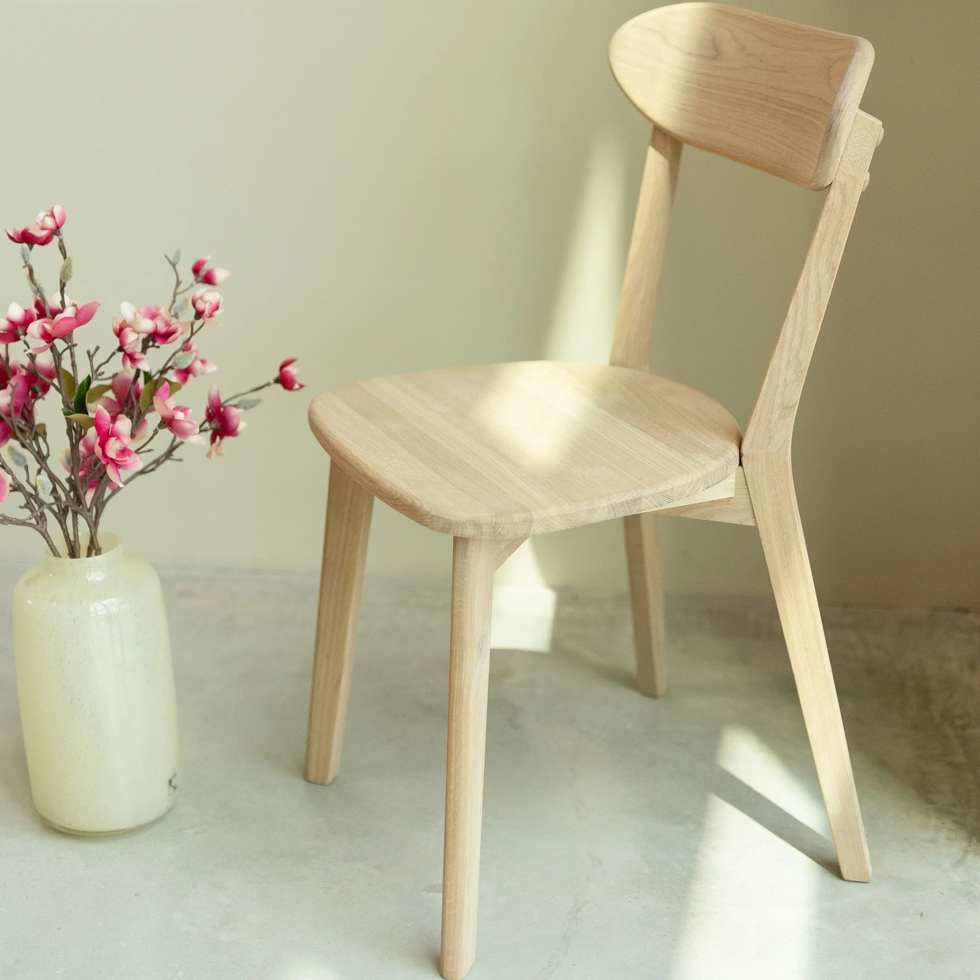 Set van 2 of 4 massief eiken eetkamerstoelen Isku | NordicStory - Image 15