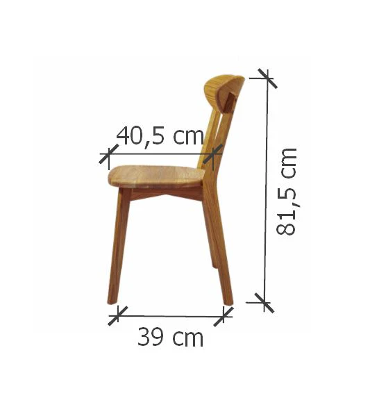 Set van 2 of 4 massief eiken eetkamerstoelen Isku | NordicStory - Image 19