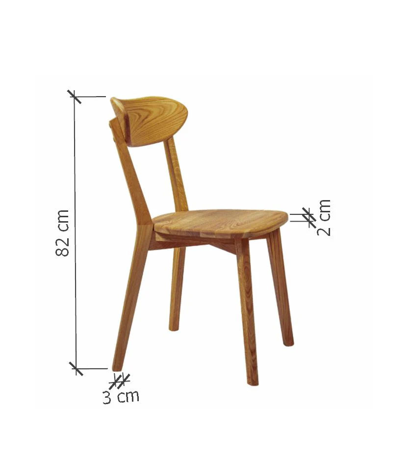 Set van 2 of 4 massief eiken eetkamerstoelen Isku | NordicStory - Image 20