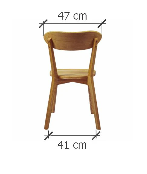 Set van 2 of 4 massief eiken eetkamerstoelen Isku | NordicStory - Image 4
