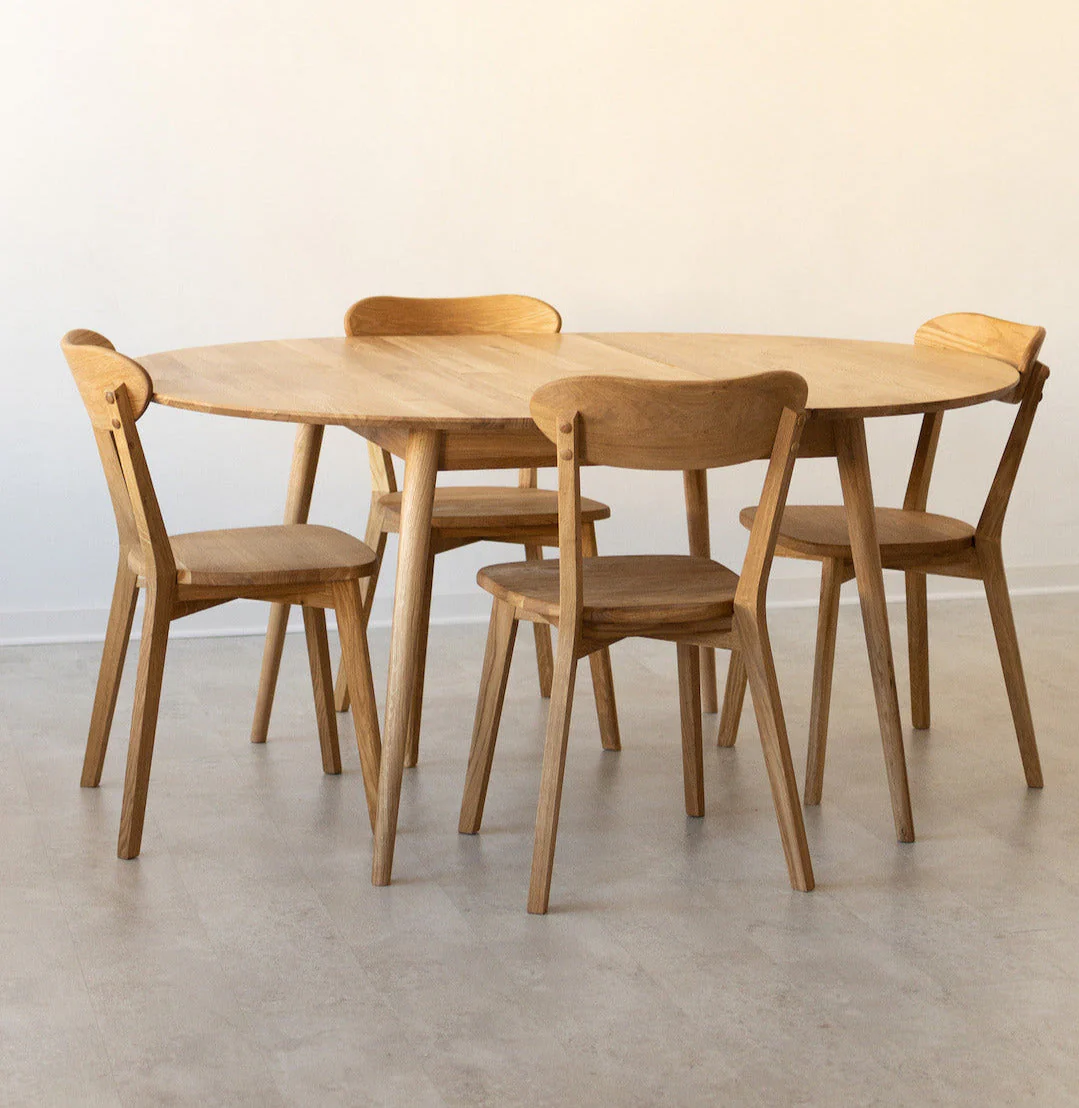 Set van 2 of 4 massief eiken eetkamerstoelen Isku | NordicStory - Image 6
