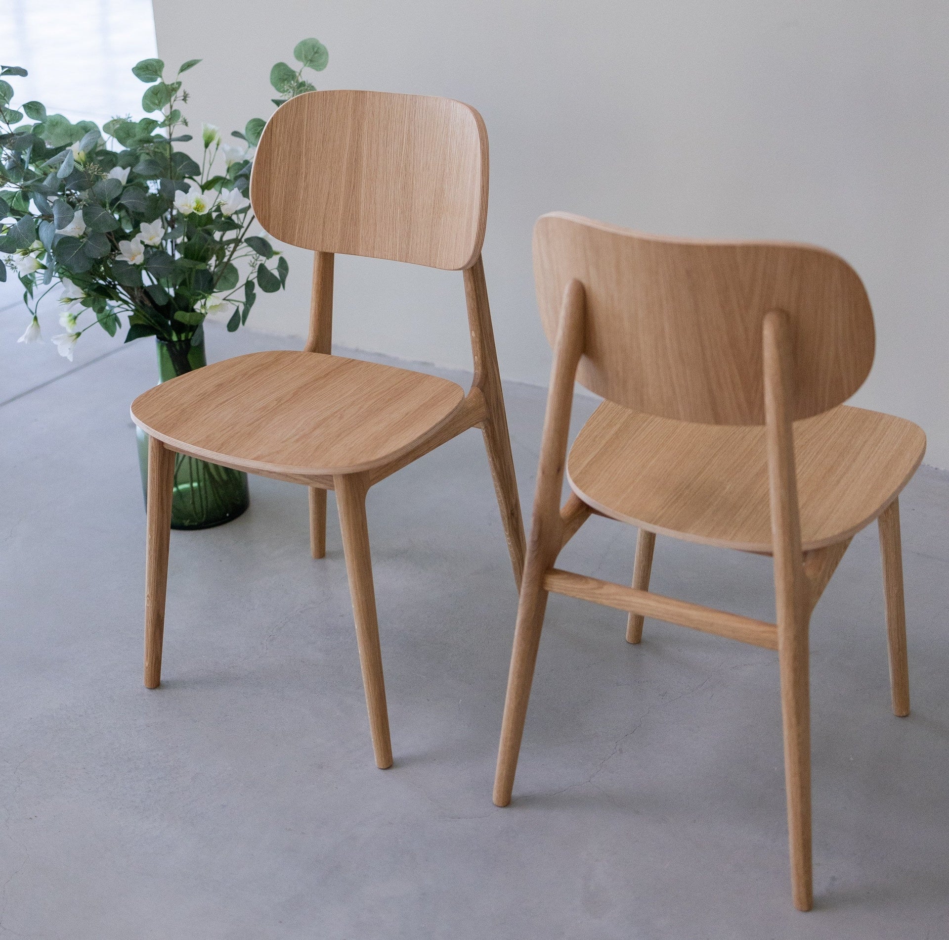 Set van 2 of 4 Varde Eetkamerstoelen, Massief Eiken Frame | NordicStory - Image 7