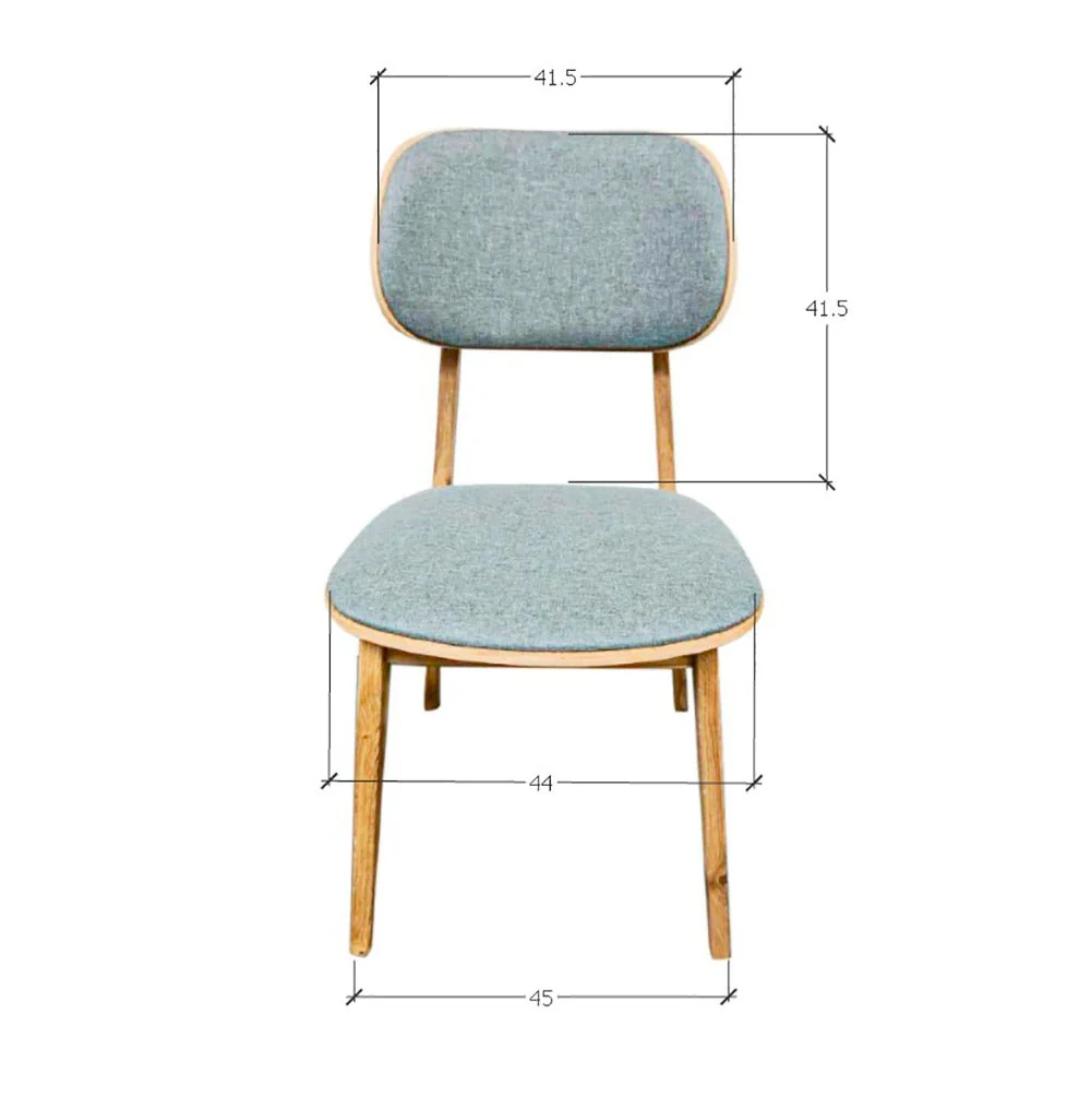 Set van 2 of 4 Varde eetkamerstoelen, frame massief eiken, bekleding | NordicStory - Image 12